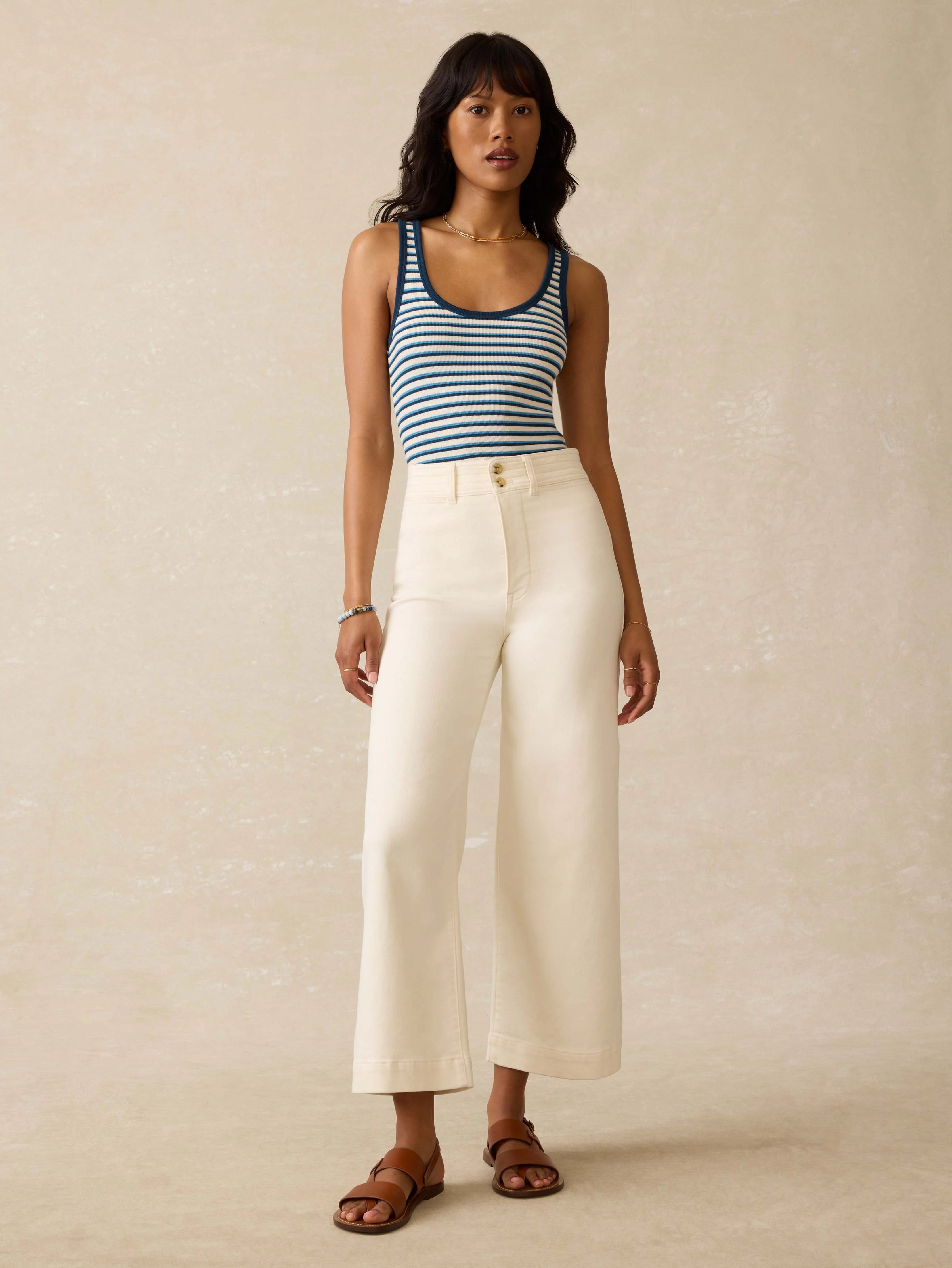 Featherweight Freestyle Tank - Titan Tides Stripe