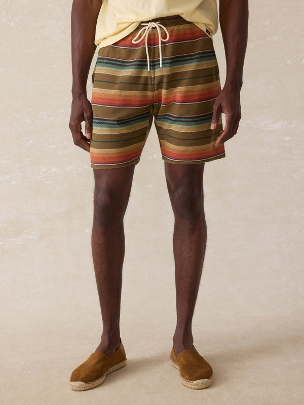 Novelty Knit Short - Cannon Beach Stripe