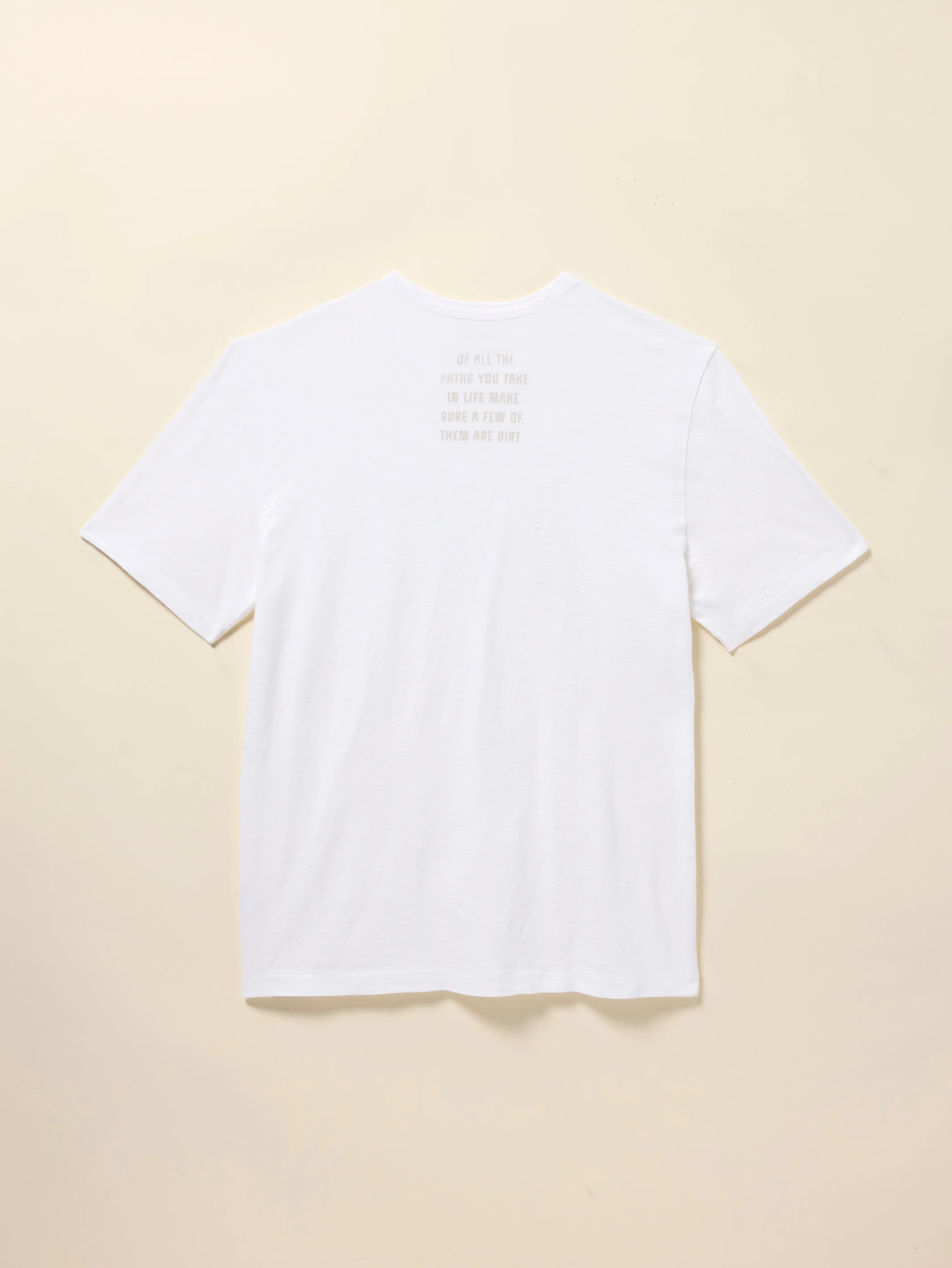 DIRT Sunwashed Regenerative Cotton Tee - White Secondary image