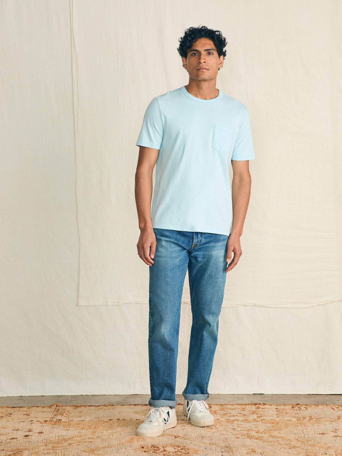 Sunwashed Pocket Tee - Blue Oasis