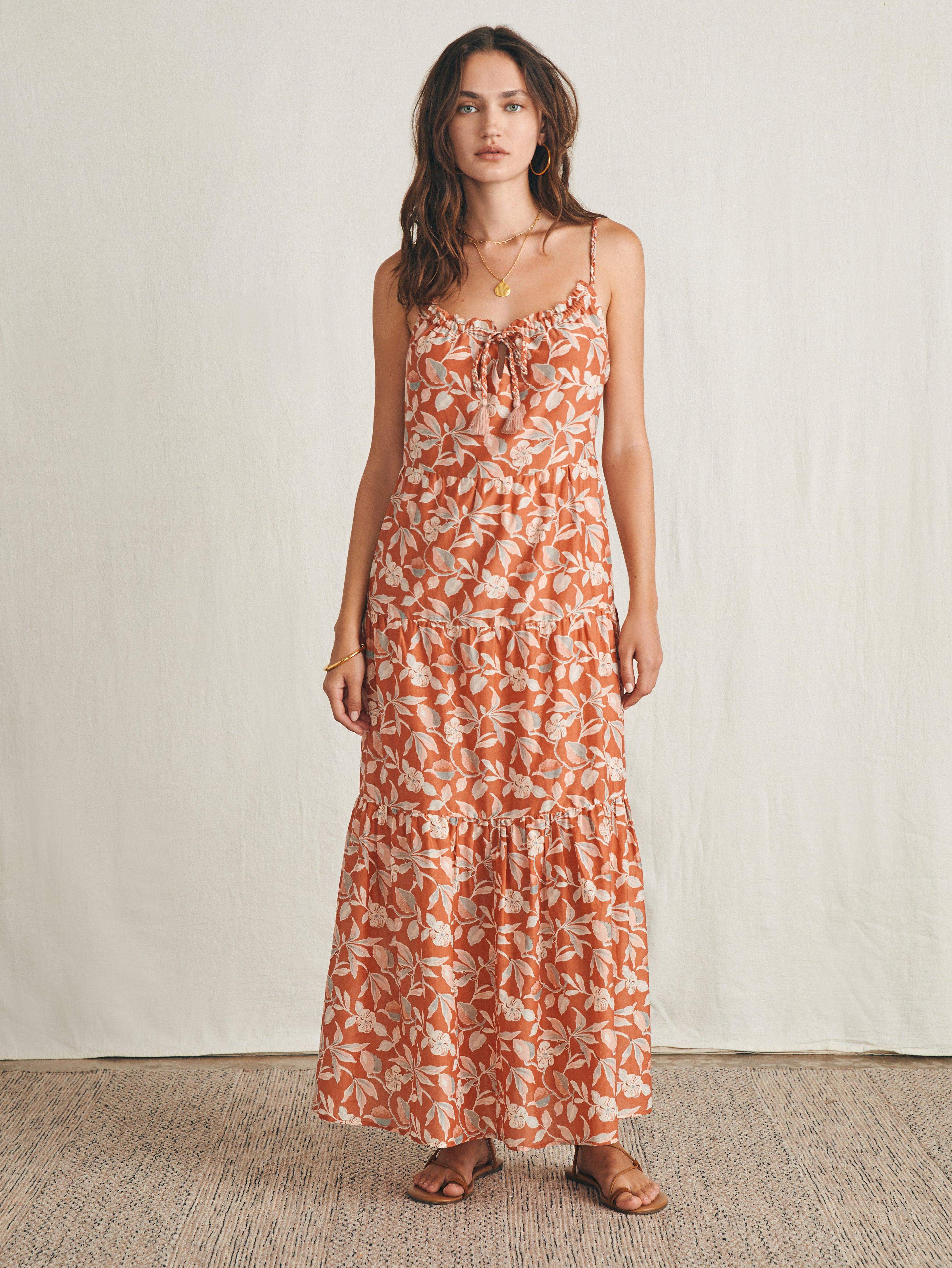 Silk Blend Sun Chaser Maxi Dress - Ginger Floral Secondary image