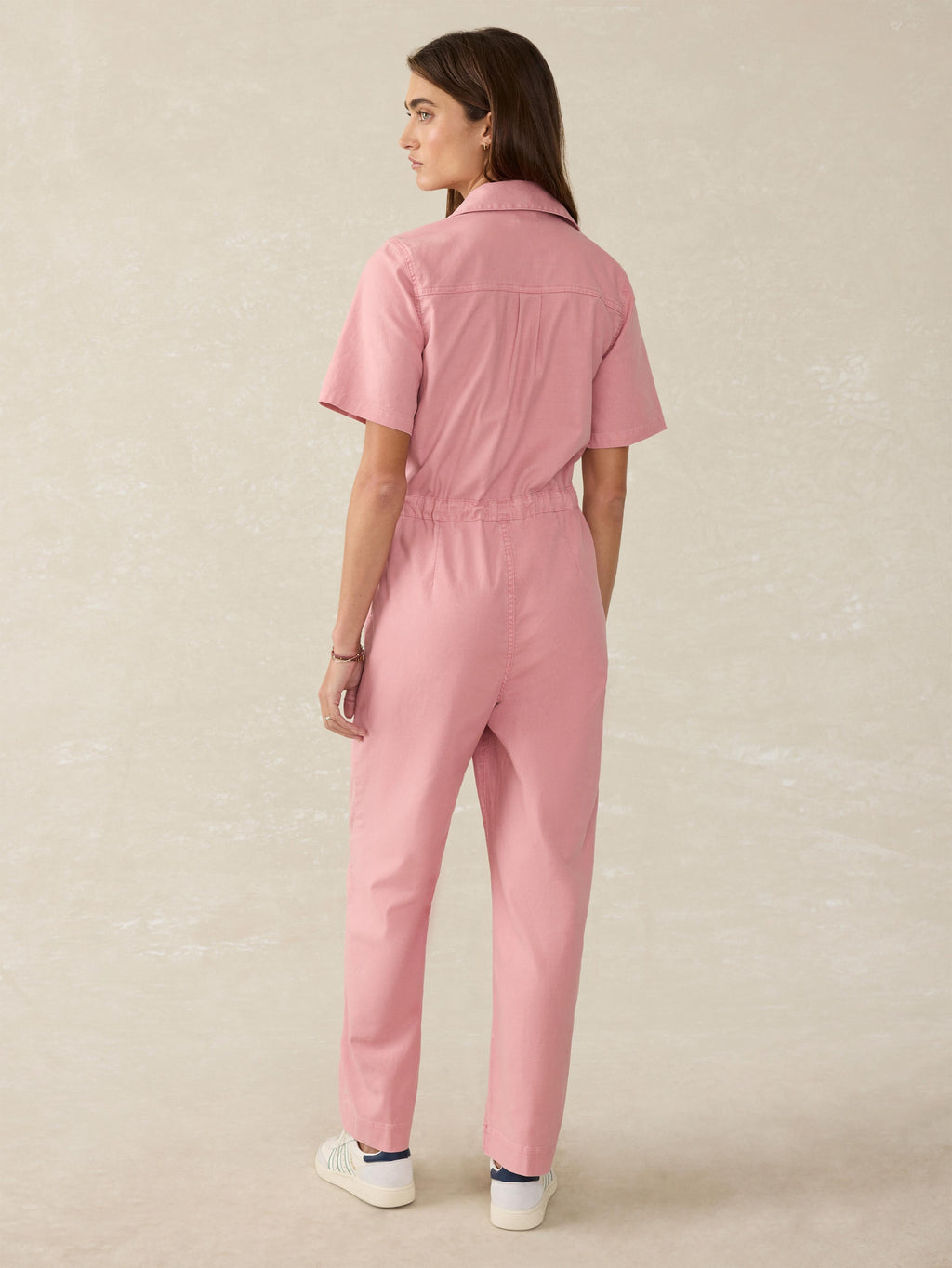 Utility Twill Raven Jumpsuit - Baroque Rose