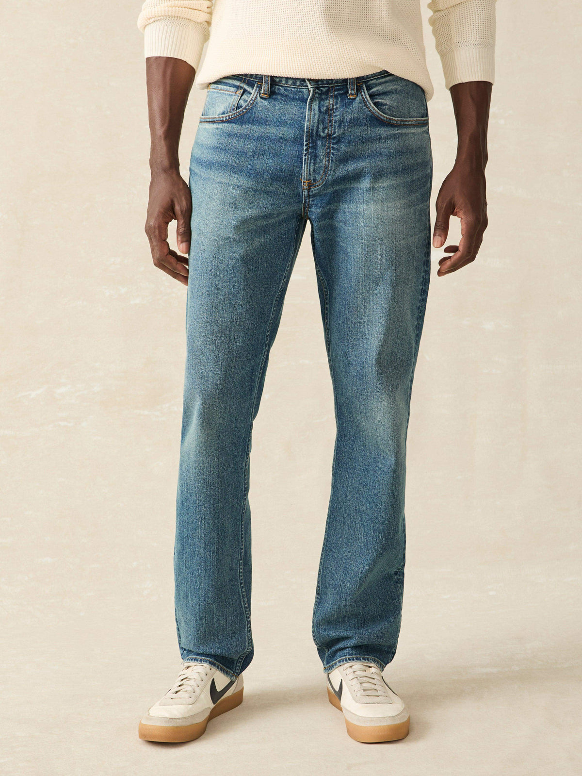 Organic Cotton Slim Straight Denim - East Lake Wash Main image