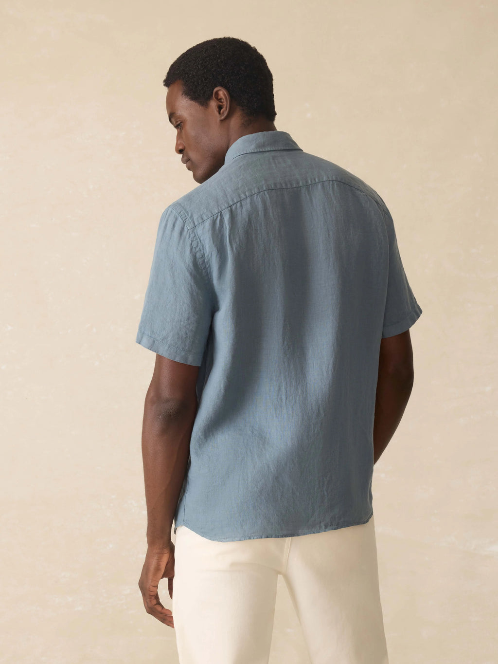 Short Sleeve Laguna Linen Shirt - Deep Marine