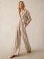 Laidback Palma Linen Pant - Cocoa Beach Stripe