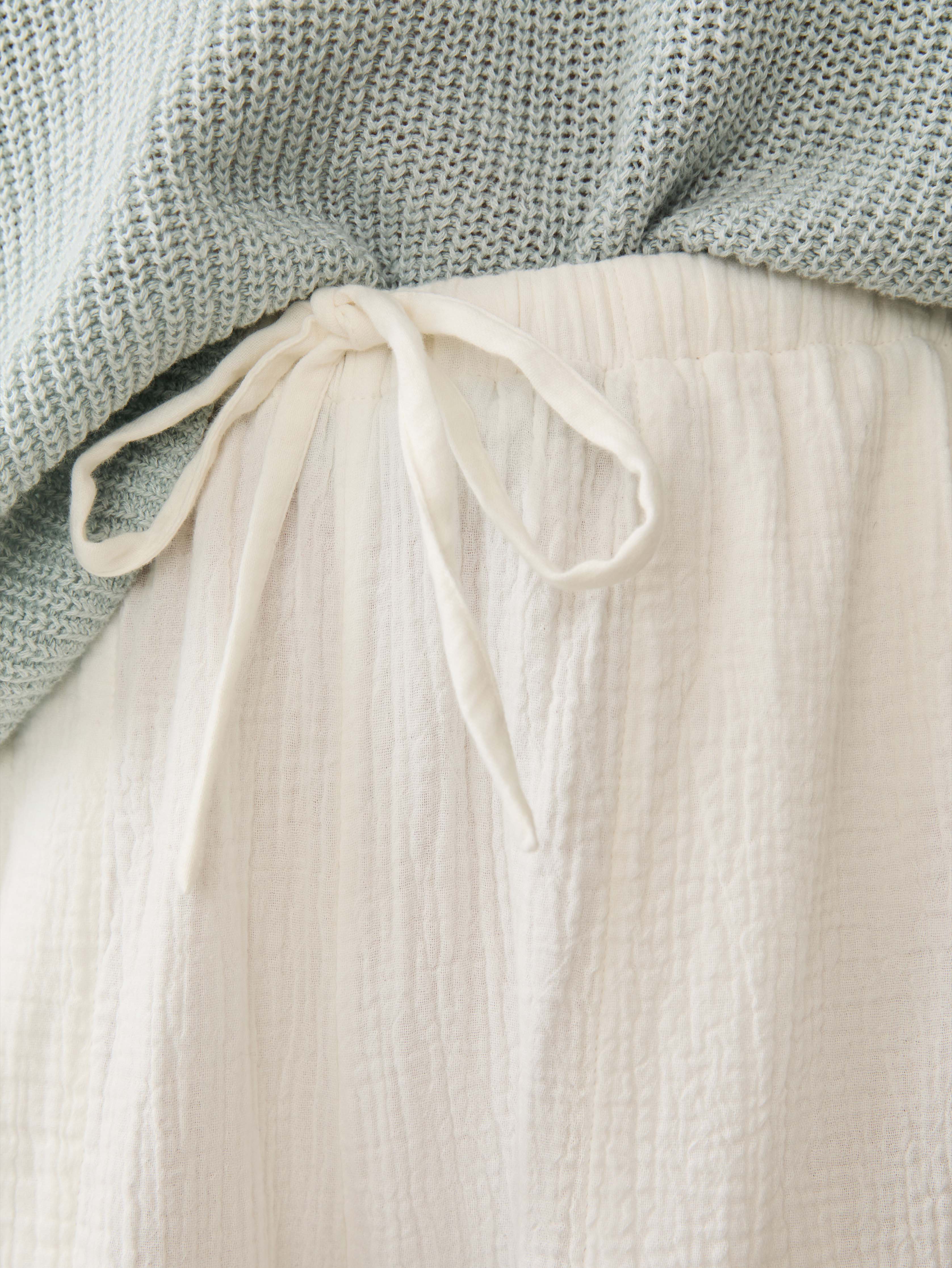 Laidback Gauze Pant - White Secondary image