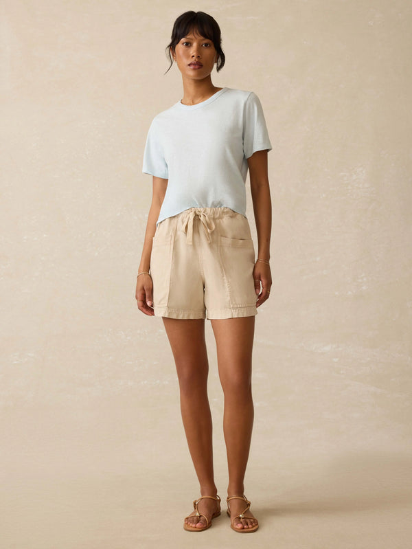 Sunwashed Regenerative Essential Tee - Sky