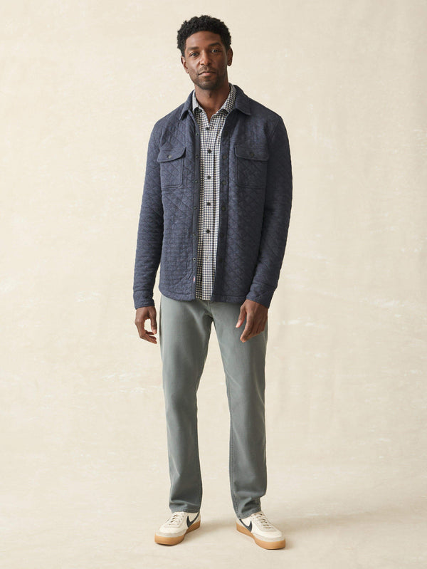 Epic Quilted Fleece CPO (Tall) - Navy Melange