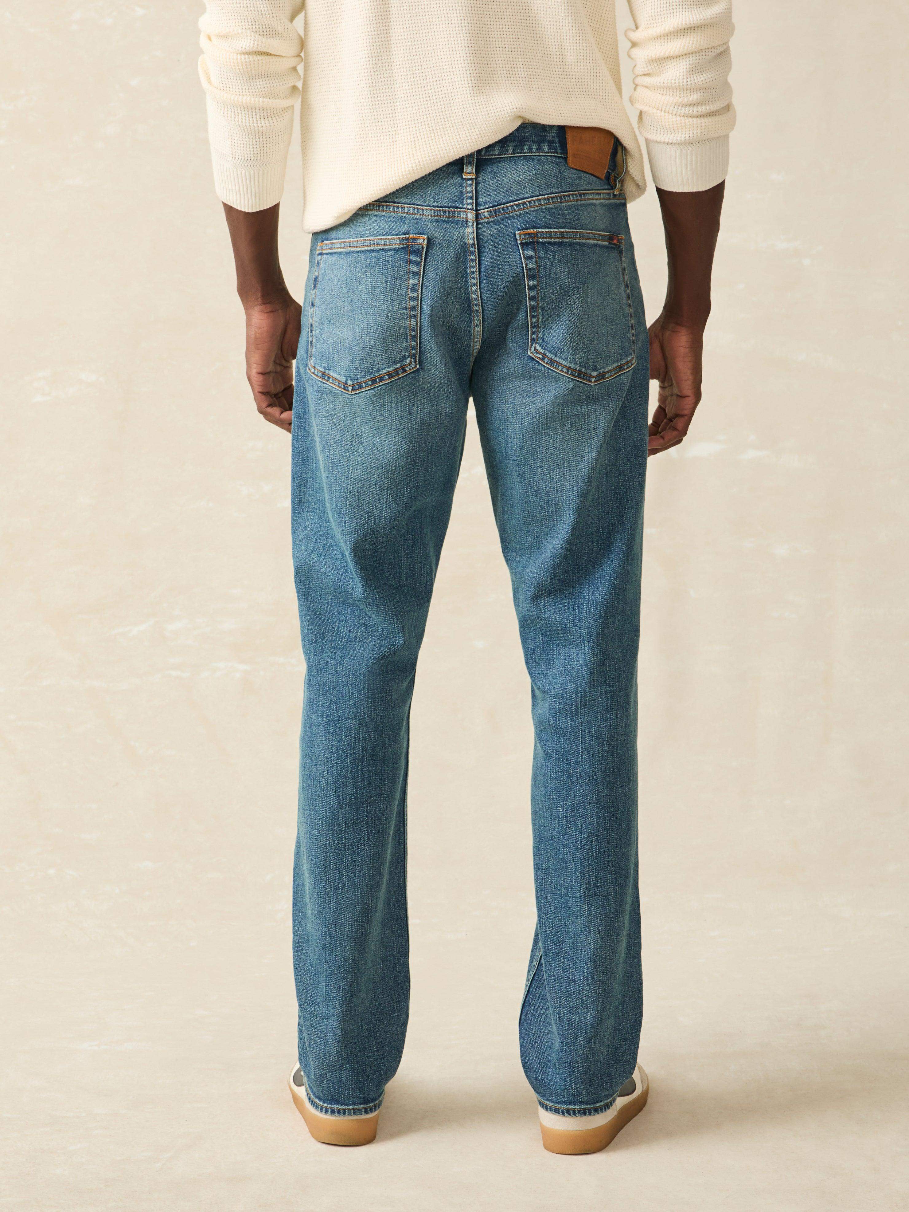 Organic Cotton Slim Straight Denim - East Lake Wash Secondary image
