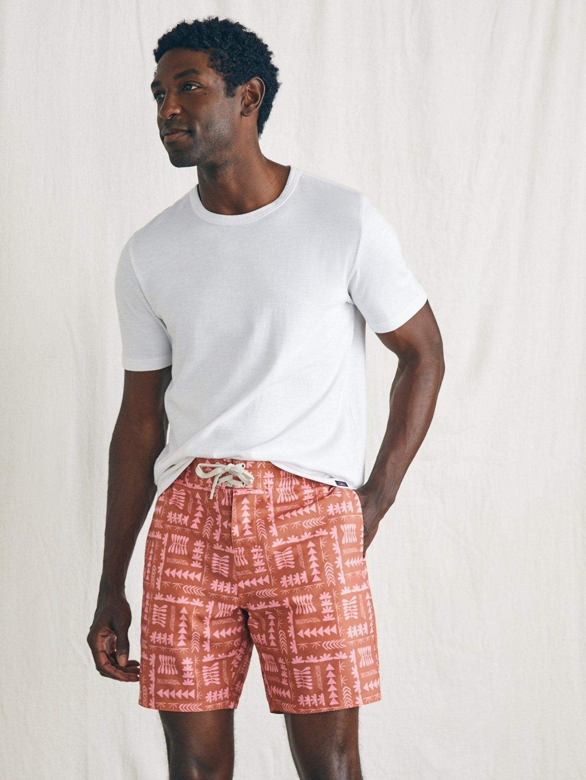 Anna Kahalekulu Sunwashed Boardshort - Red Naupaka Main image