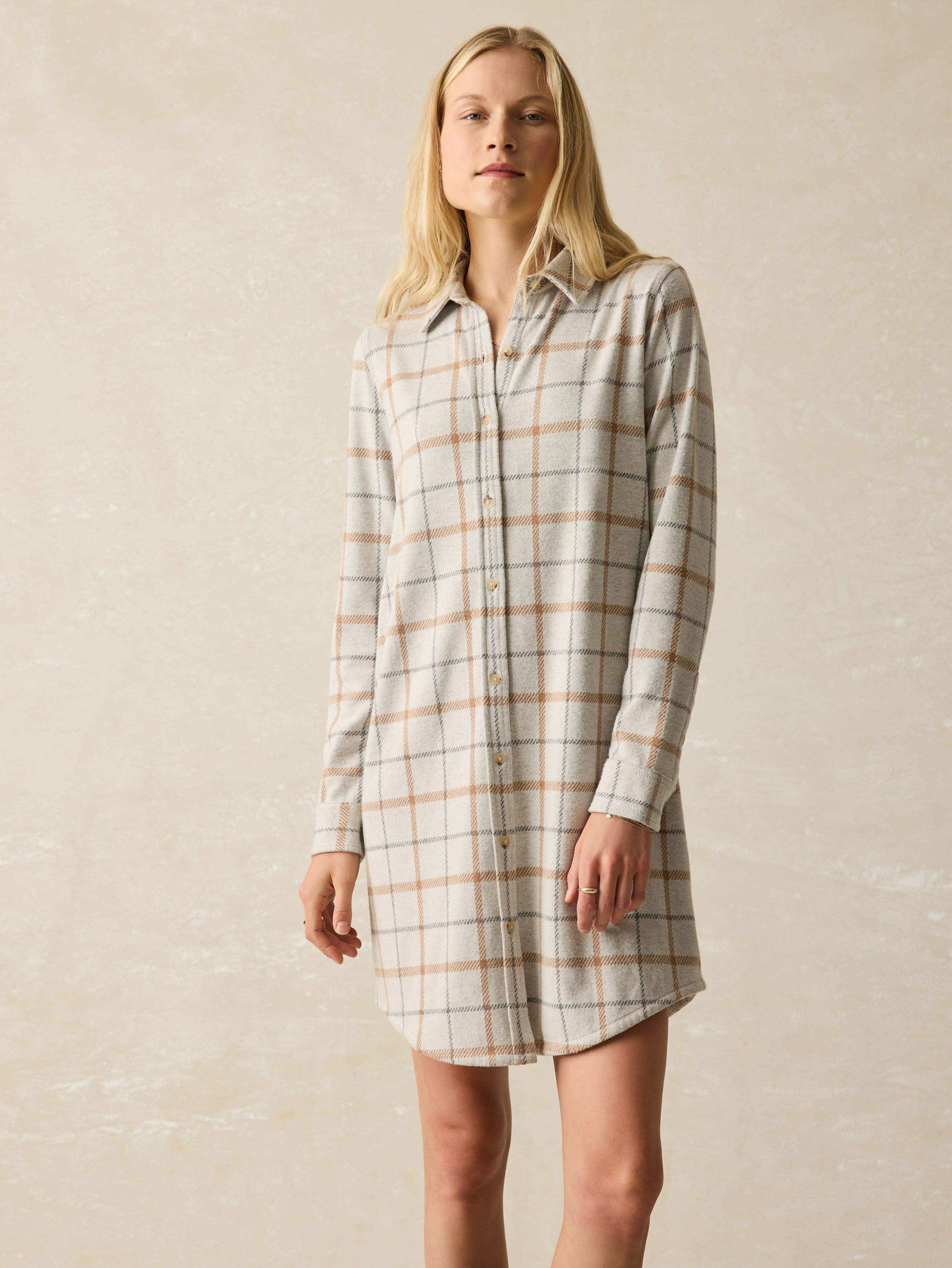 Legend™ Sweater Dress - Open Tundra Windowpane Main image