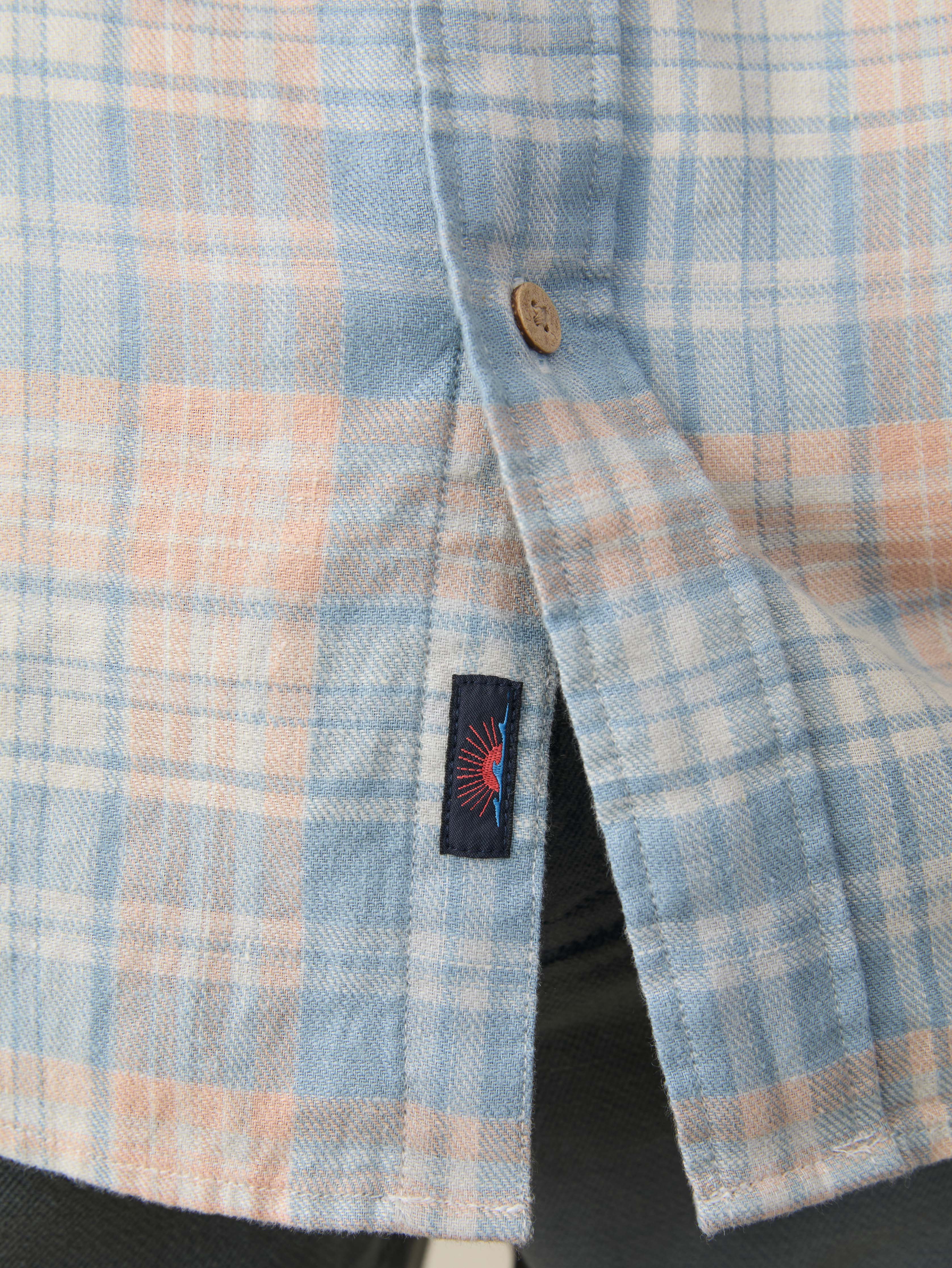 Long-Sleeve Breeze Shirt - Coral River Plaid Secondary image