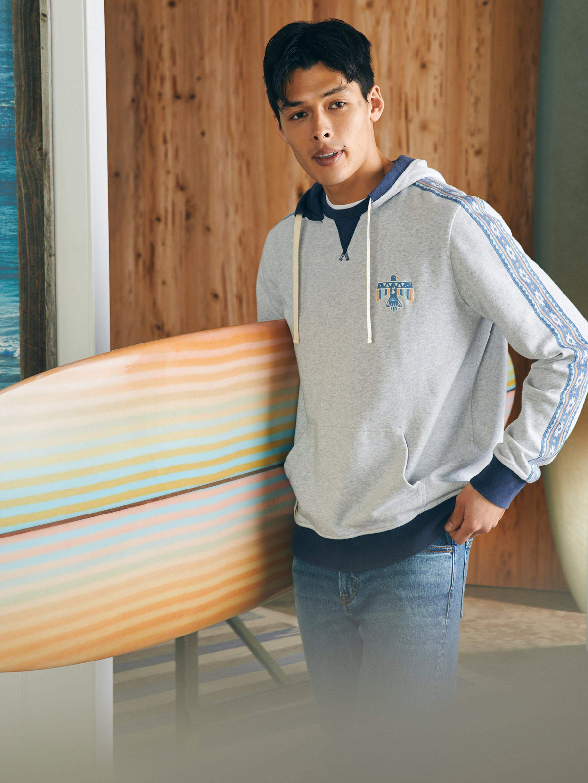Steven Paul Judd Good Medicine Surf Hoodie - Light Grey Heather Main image
