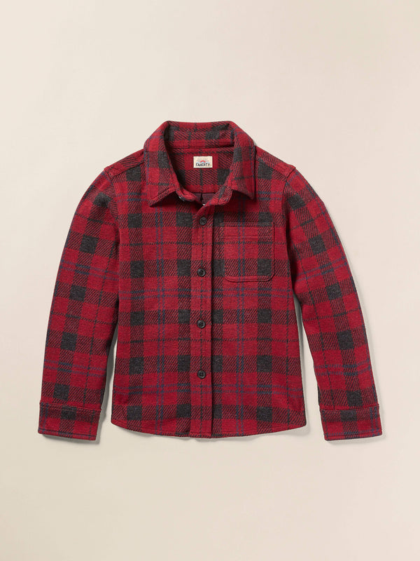 Kids Soft Knit Sweater Shirt - Cherry Creek Plaid
