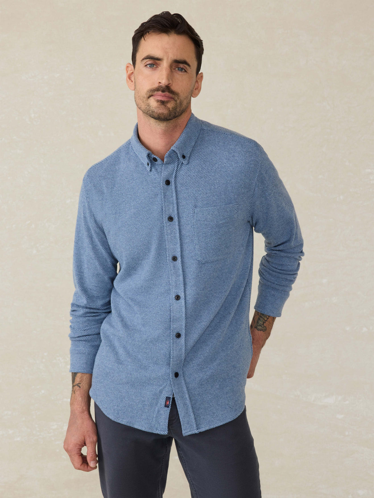 Legend™ Sweater Shirt (Single Pocket) - Glacier Blue Twill Main image