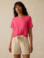 Sunwashed Regenerative Essential Tee - Pink Flambe