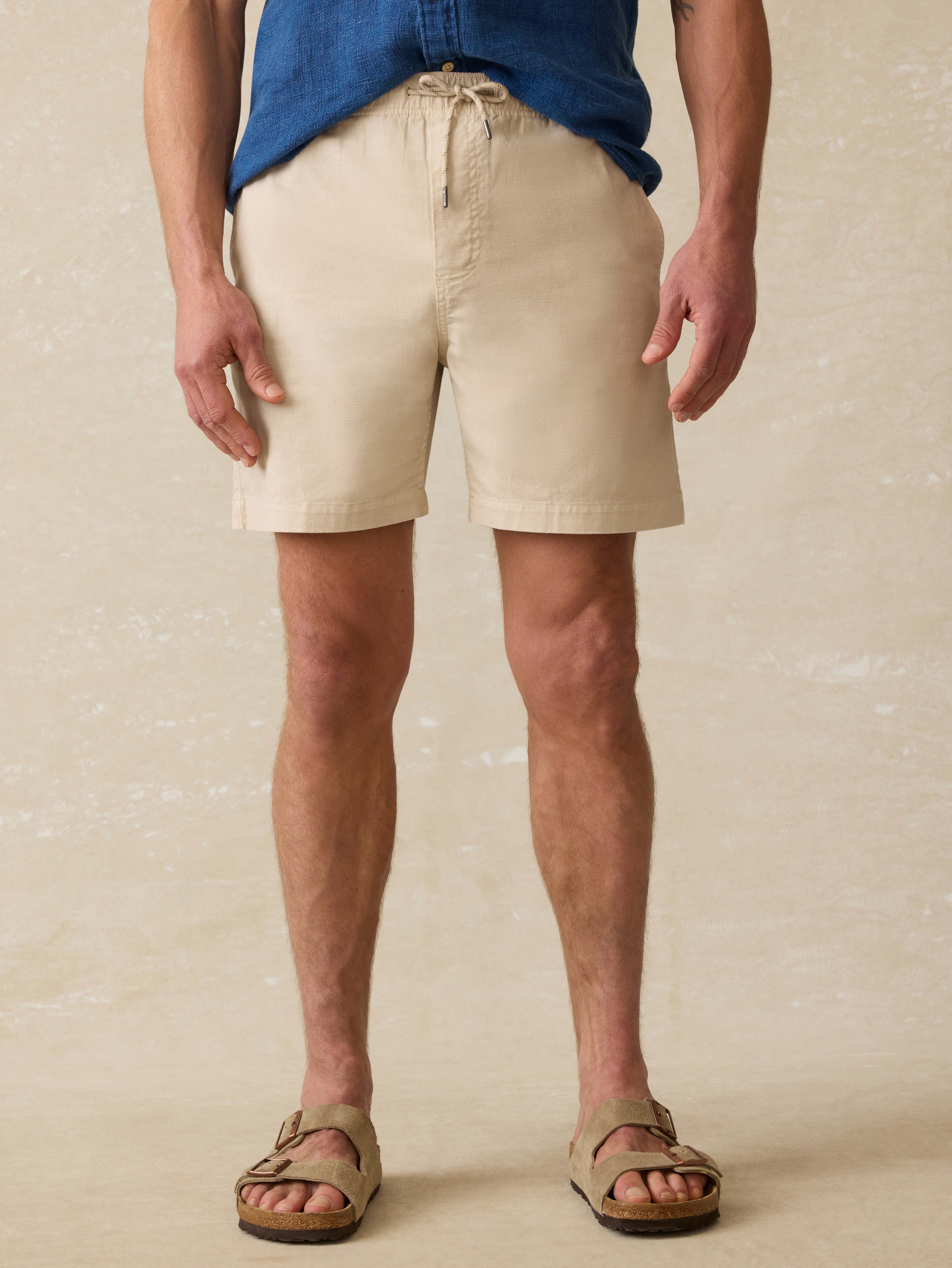 Essential Drawstring Short - Stone Main image