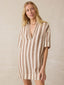 Palma Linen Dara Mini Dress - Cocoa Beach Stripe