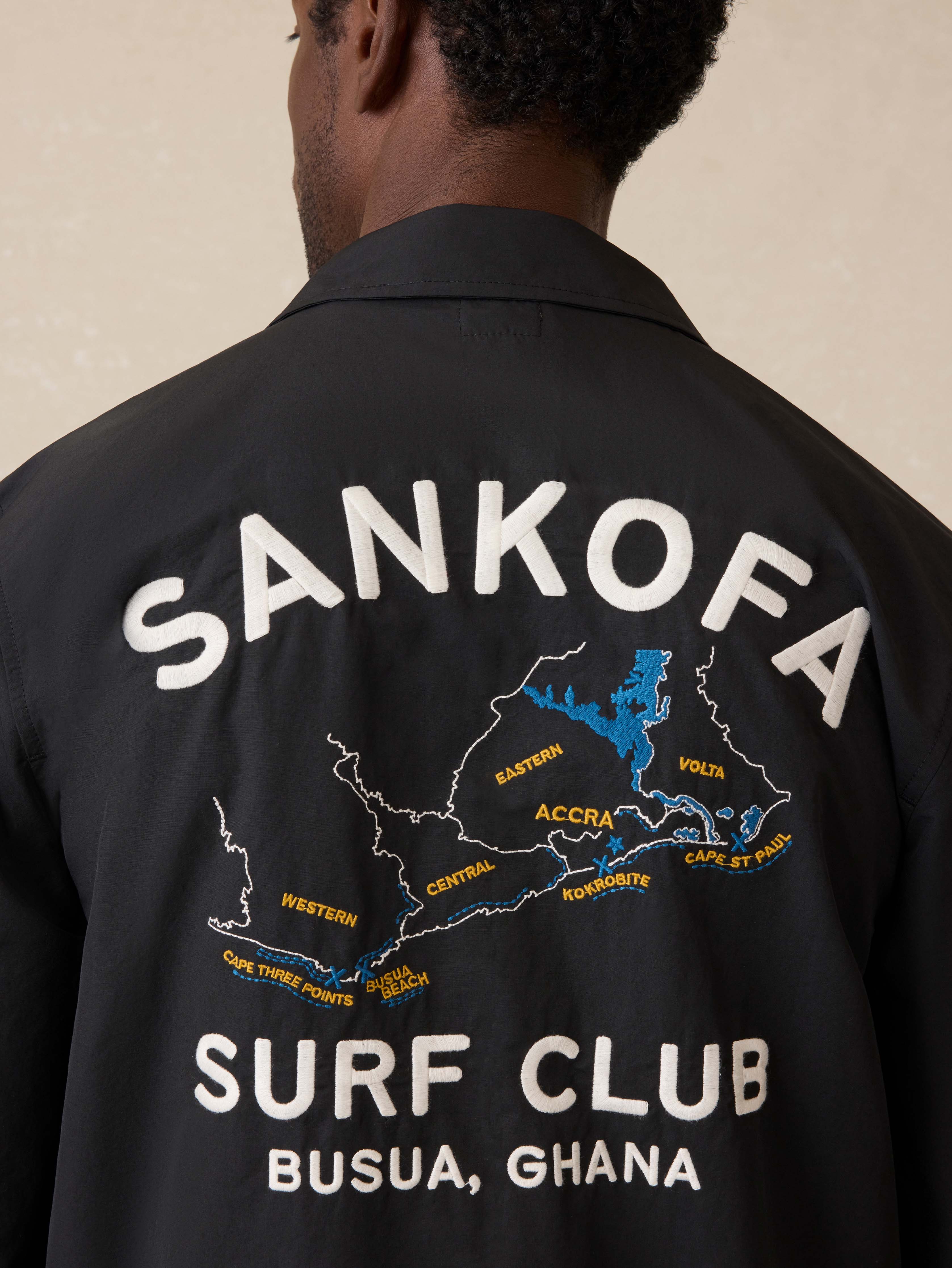 Surf Ghana Coaches Jacket - Black Secondary image