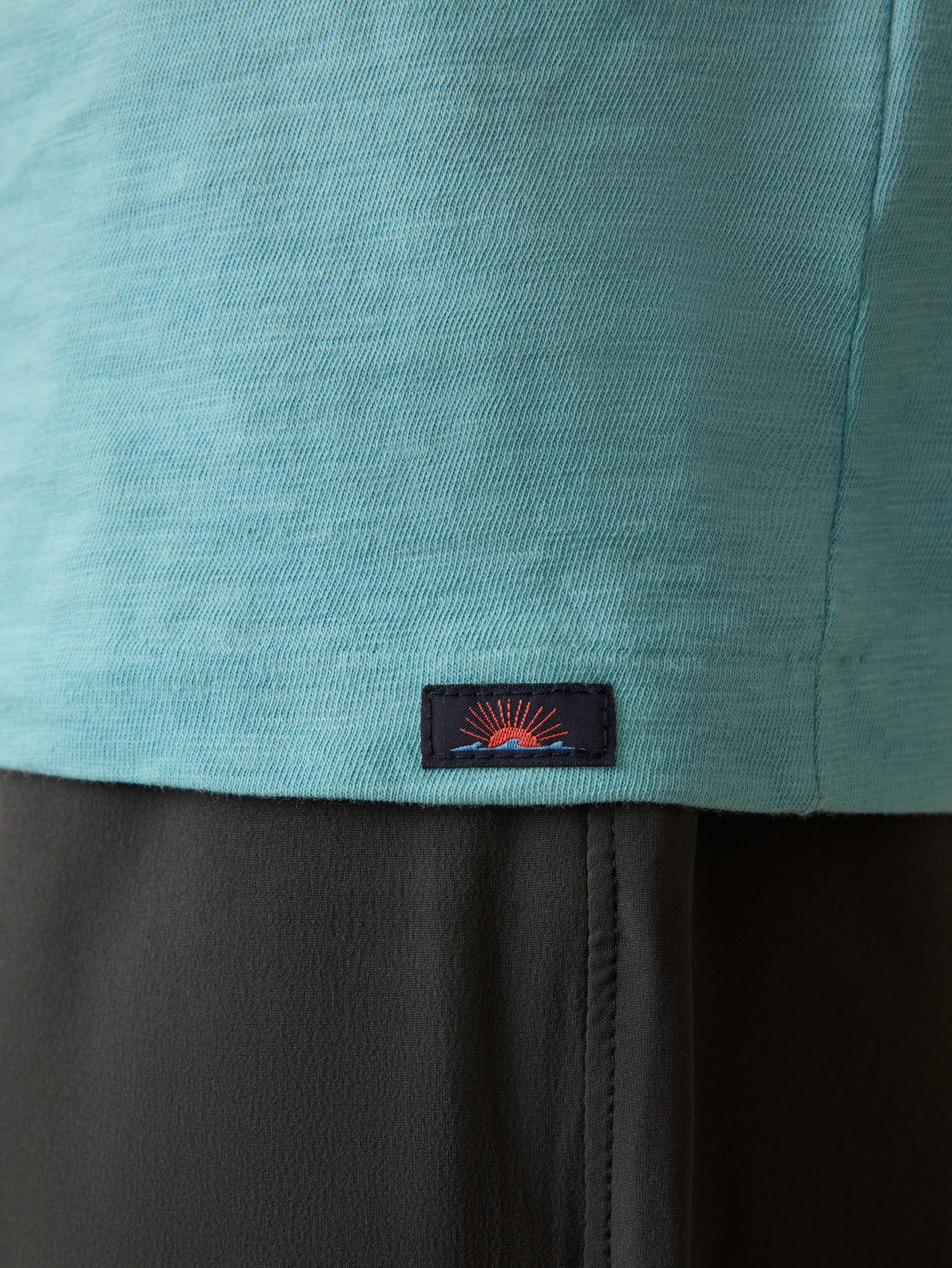 Sunwashed Regenerative Tee - Teal Sea Secondary image