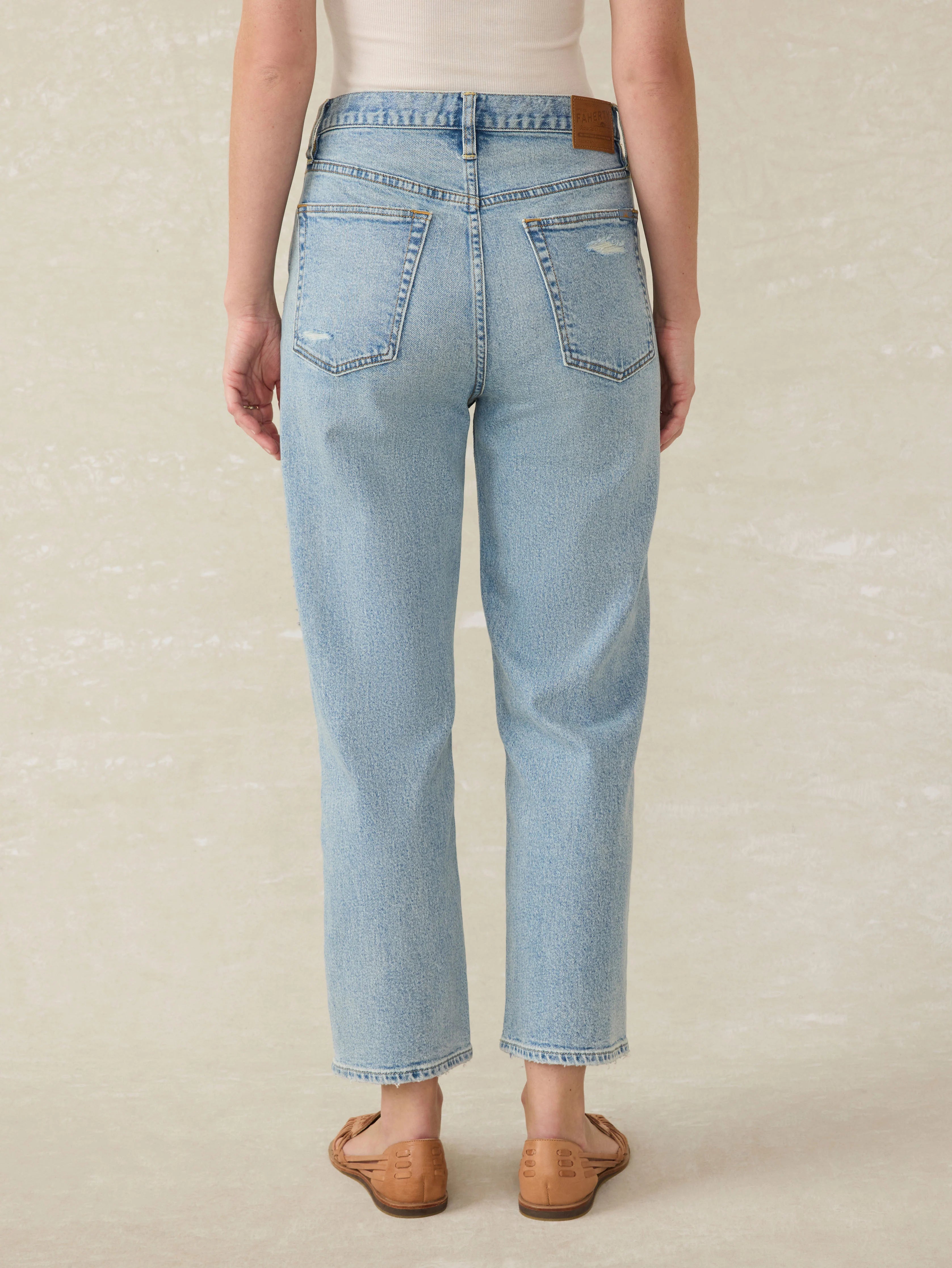 90s Crop Patchwork Jean - Heirloom Indigo Wash Secondary image