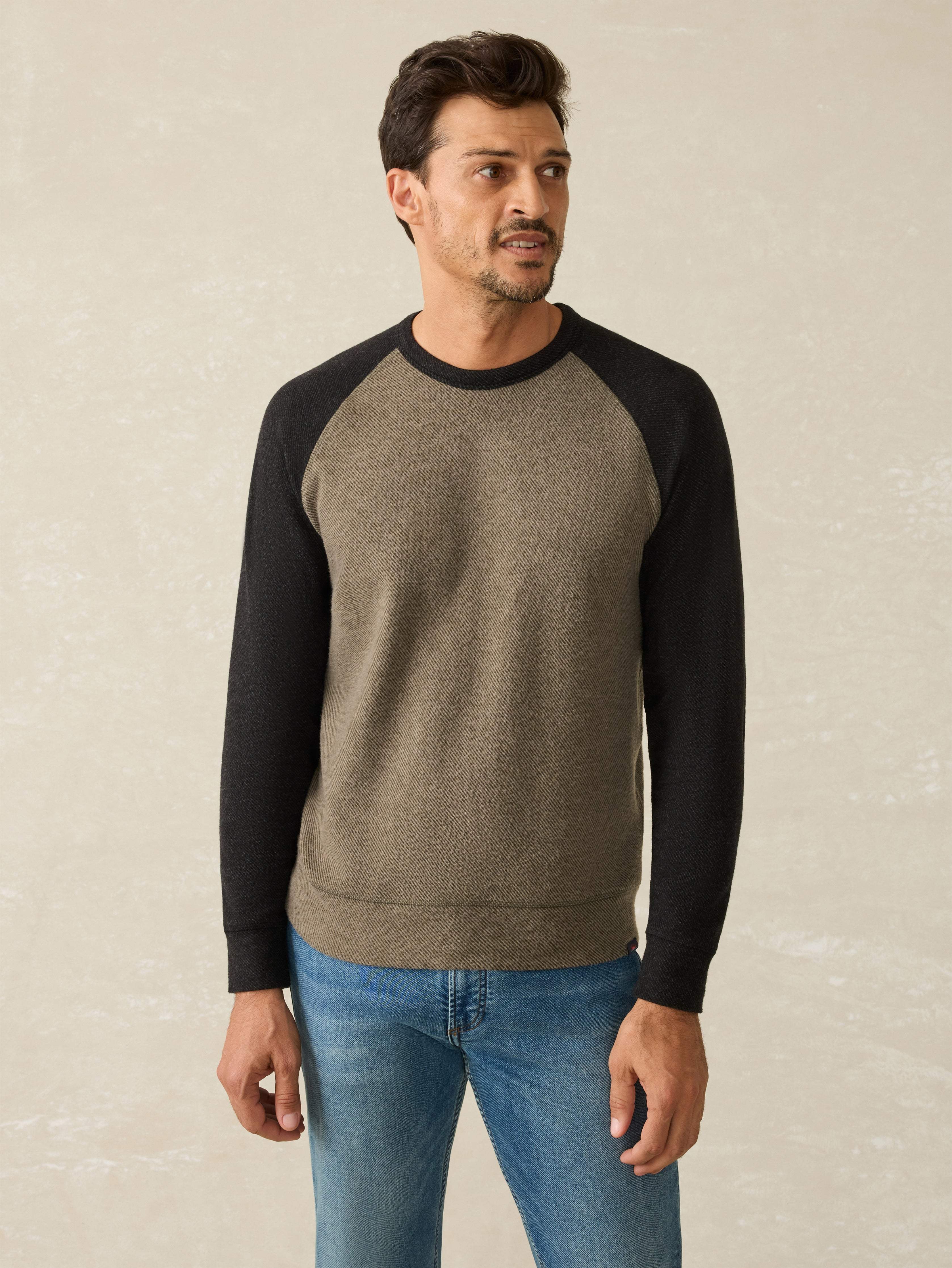 Legend™ Baseball Sweater Crew - Mossy Charcoal Main image