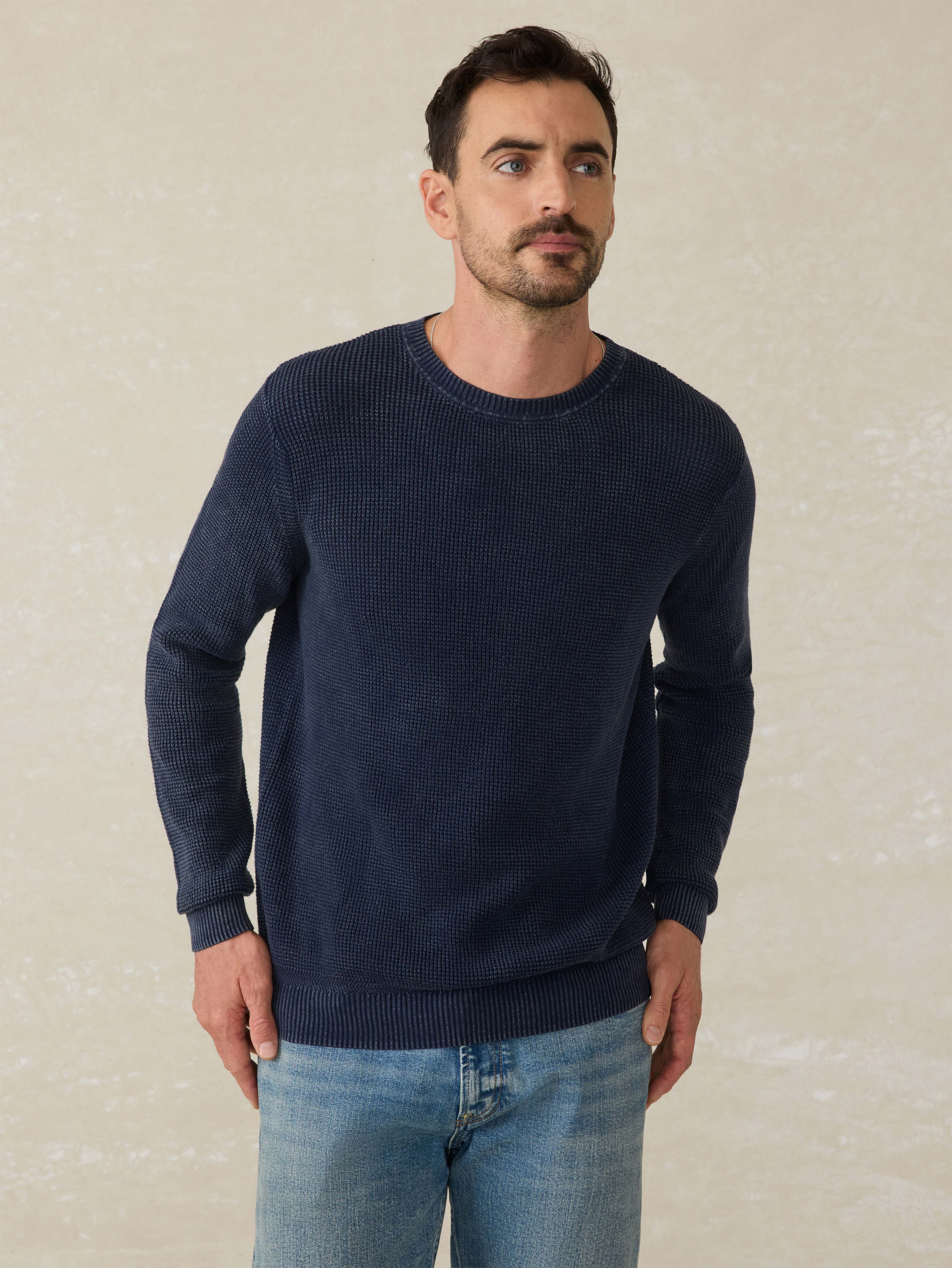 Sunwashed Crewneck Sweater - Blue Nights Main image