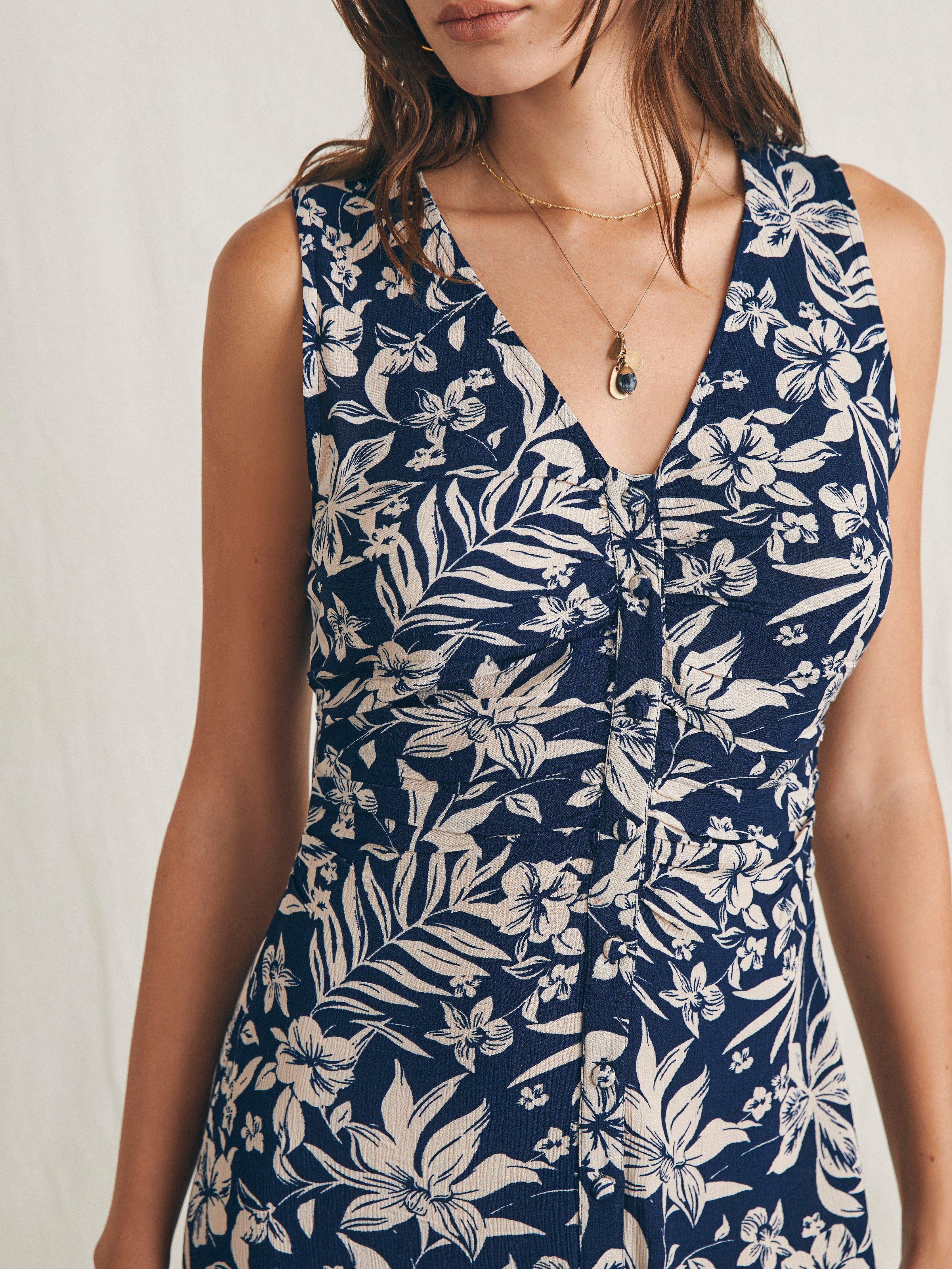 Siena Midi Dress - Navy Canopy Floral Secondary image