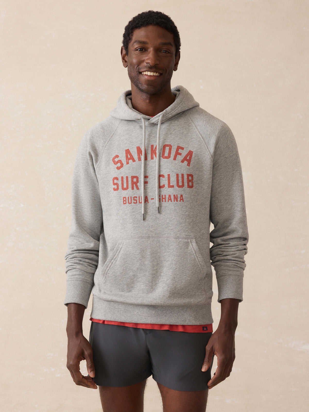 Surf Ghana High Standard Fleece Hoodie - Silver Ash Heather Main image
