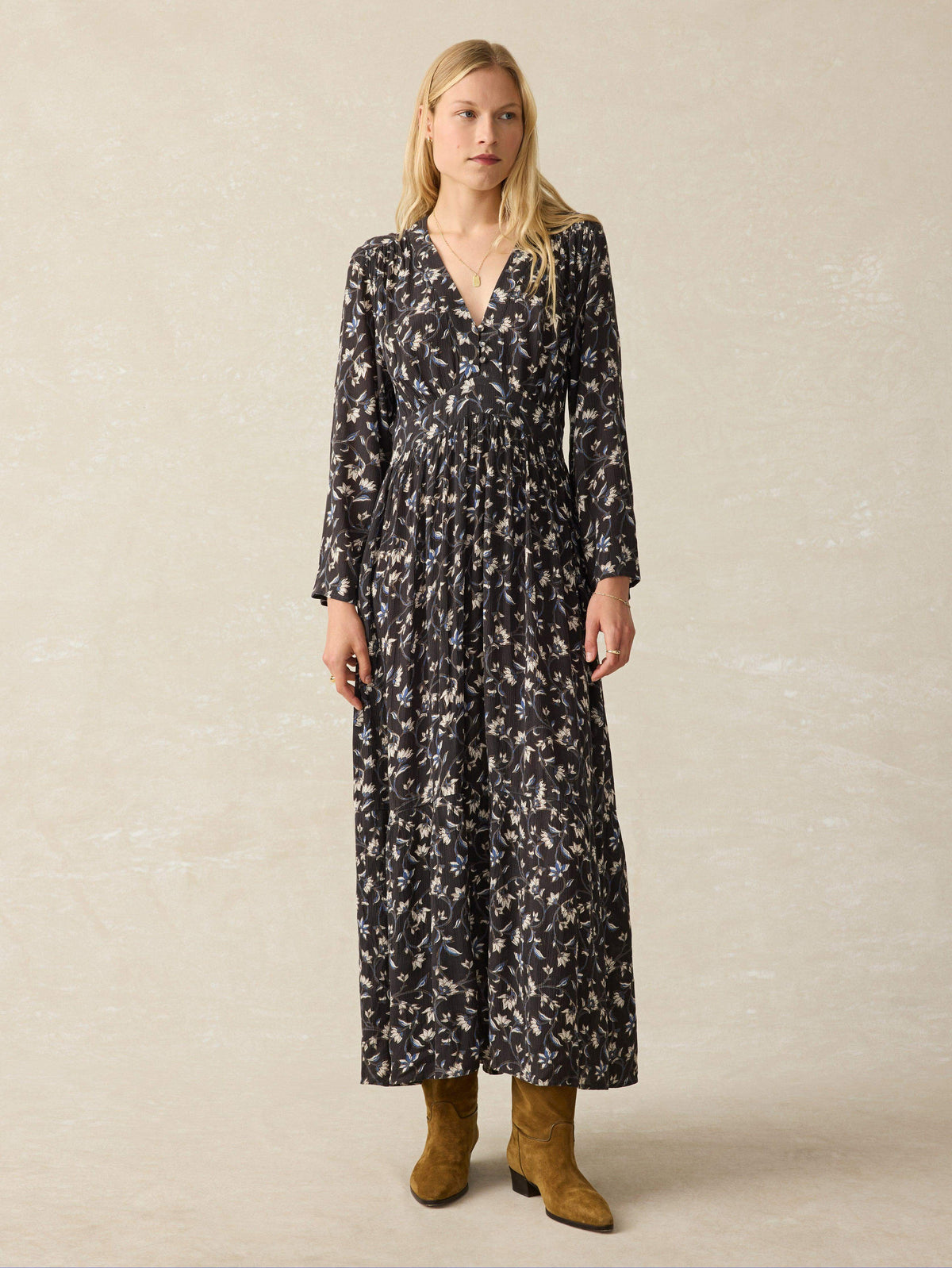 Dakota Dress - Blue Jasmine Floral Main image