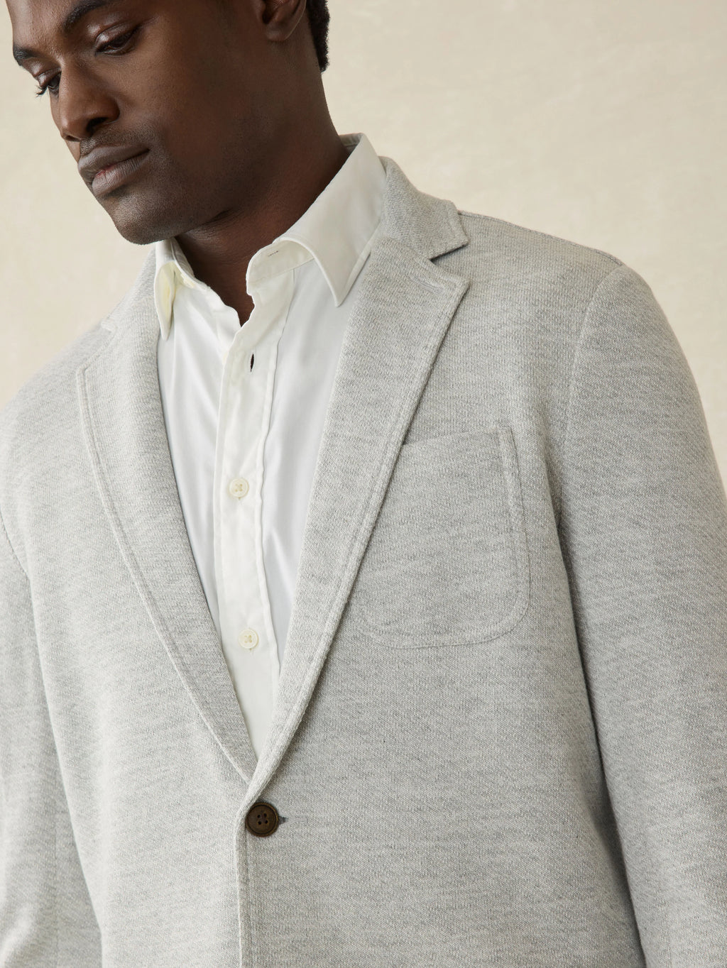 Inlet Knit Blazer - Heather Grey