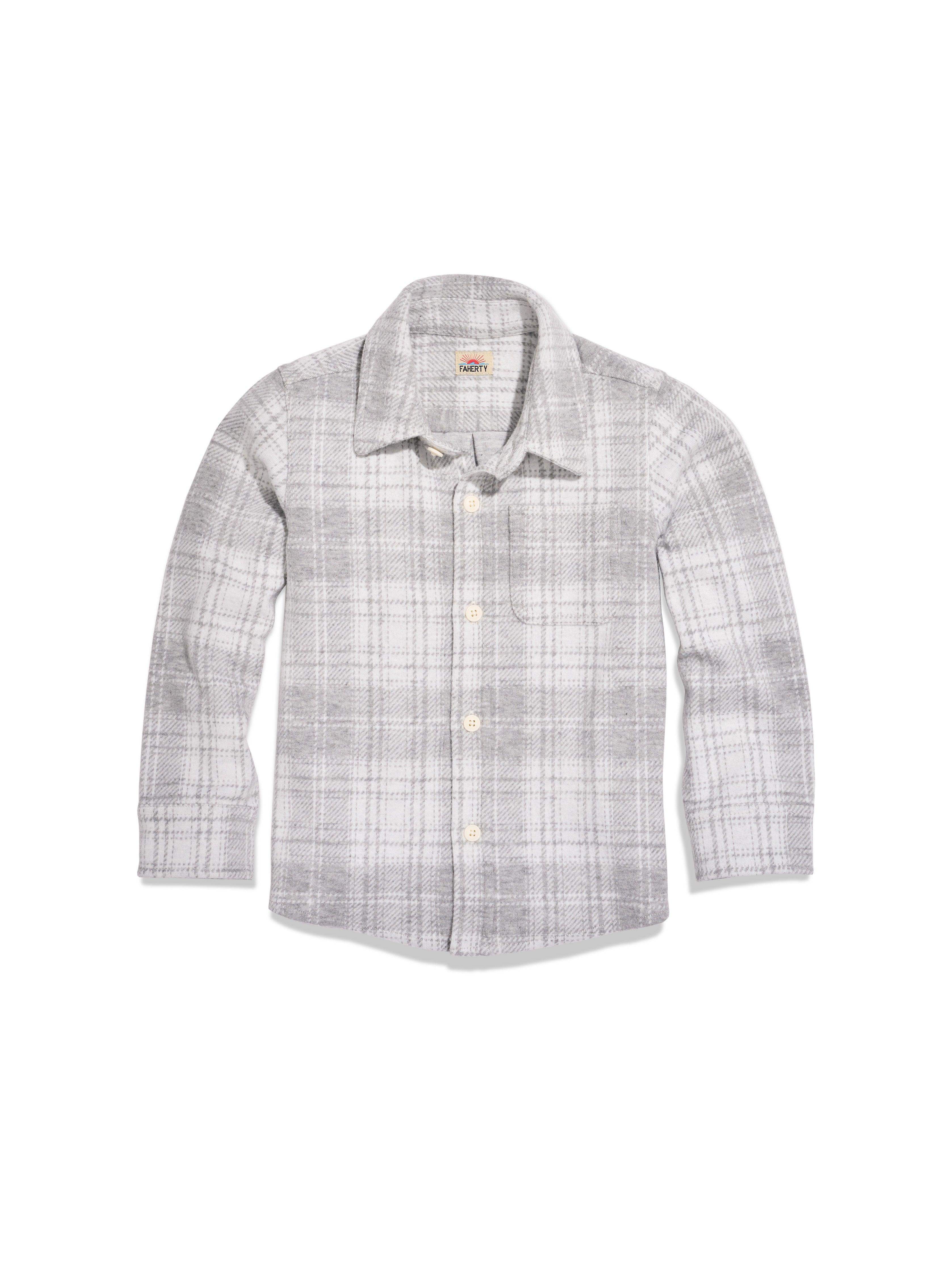 Kids Legend™ Sweater Shirt - Winter Clouds Plaid Main image