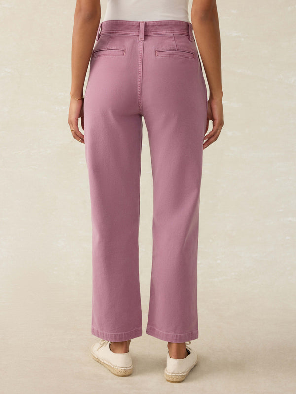 Sunwashed Canvas Dockside Pant - Weathered Orchid