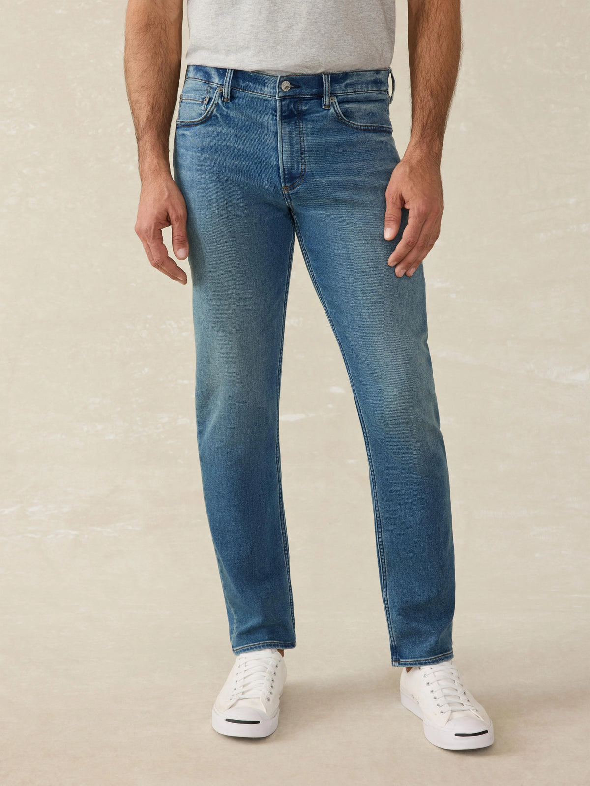 Stretch Terry Indigo 5 Pocket - Storm Harbor Wash Main image
