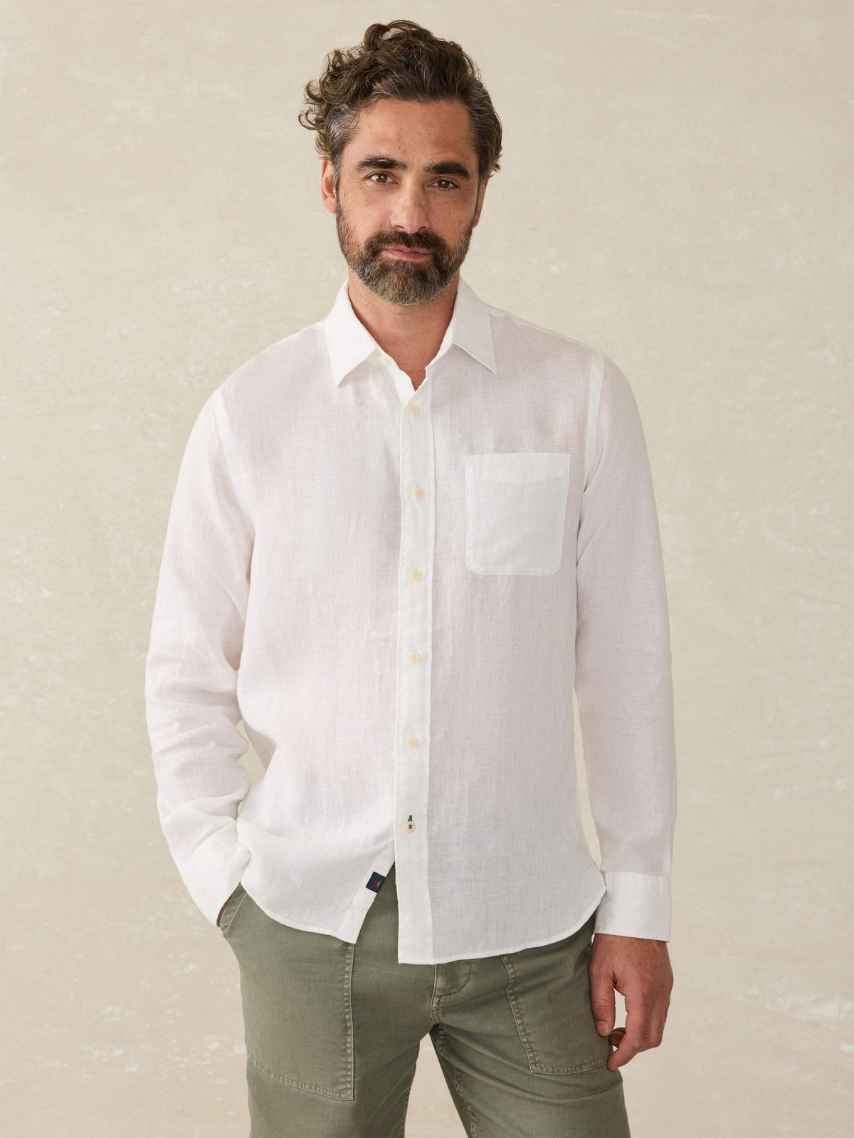 Laguna Linen Shirt - White Main image