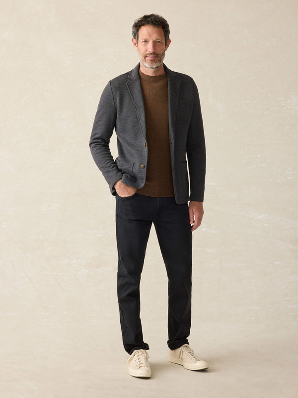 Inlet Knit Blazer (Short) - Black Sky Melange