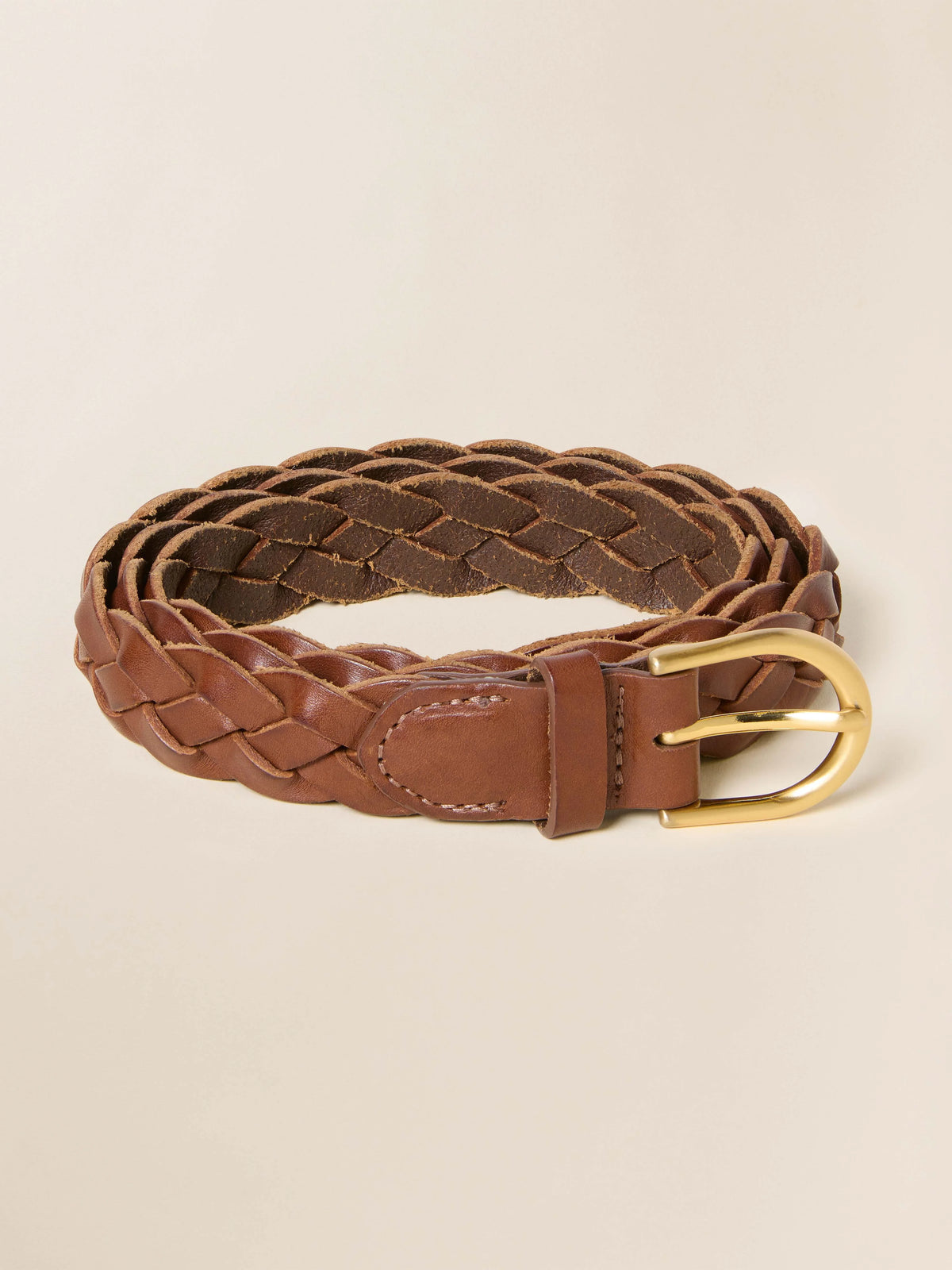 Women's Braided Belt - Saddle Brown Main image