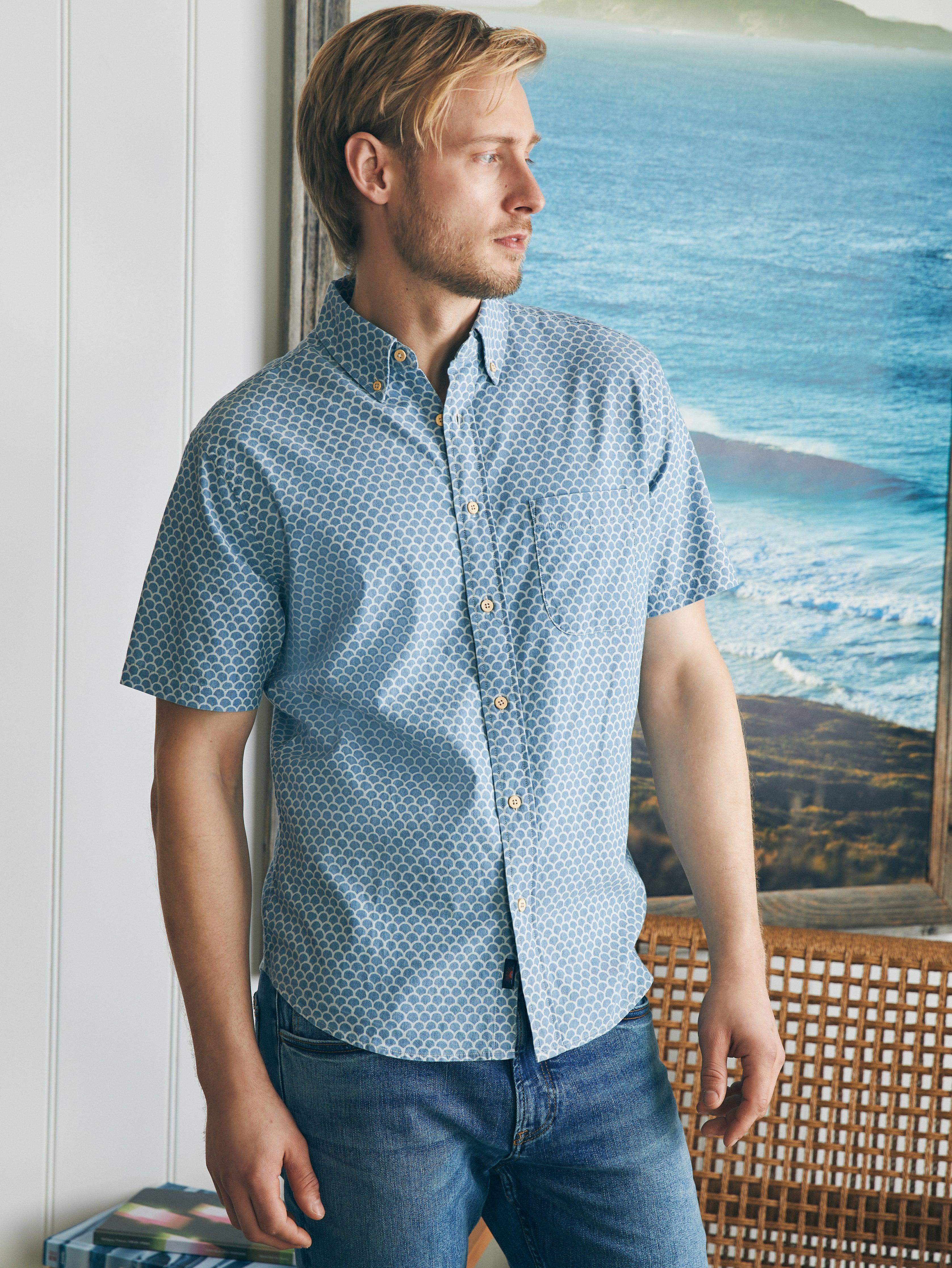 Short-Sleeve Stretch Playa Shirt - Fishscale Redux Main image