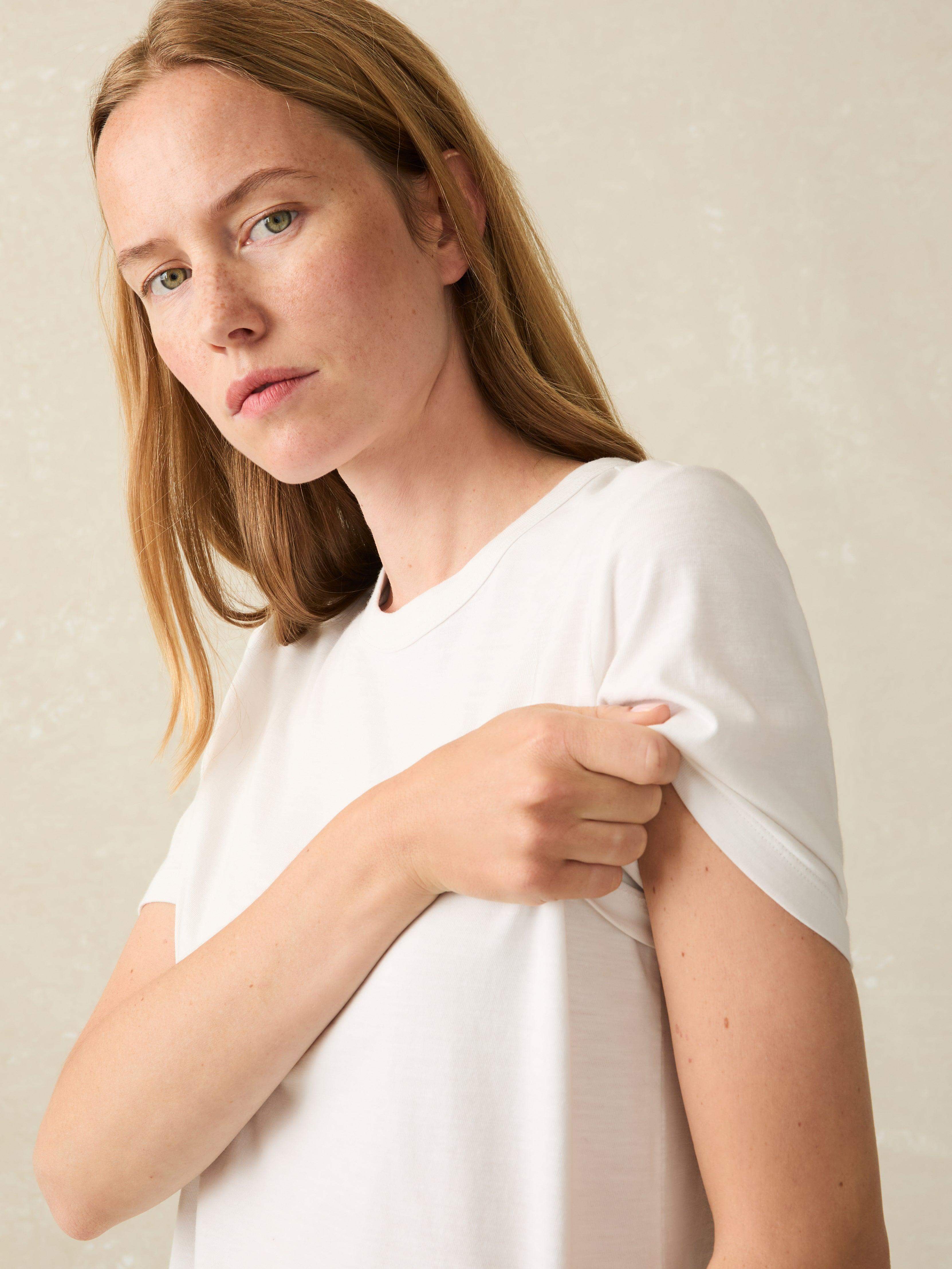 Sunwashed Crew Tee - White Secondary image
