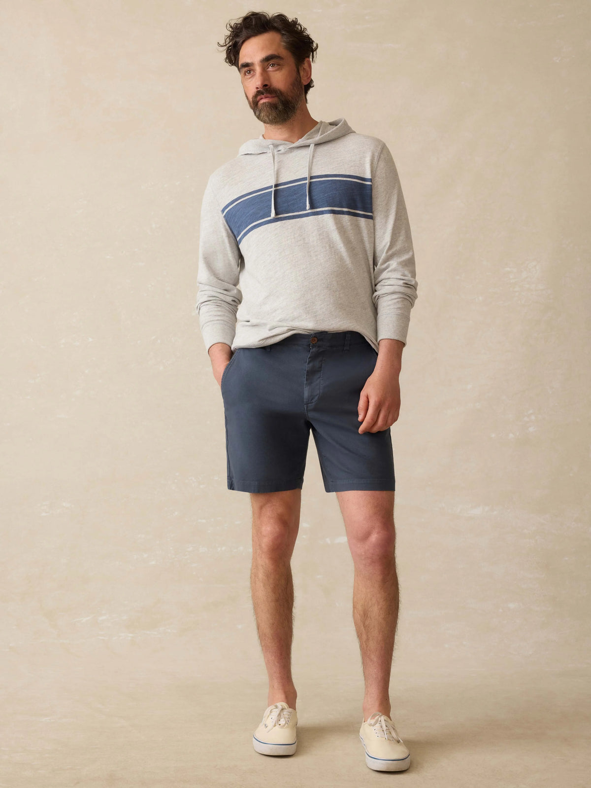 Essential Chino Short (8") - Blue Nights
