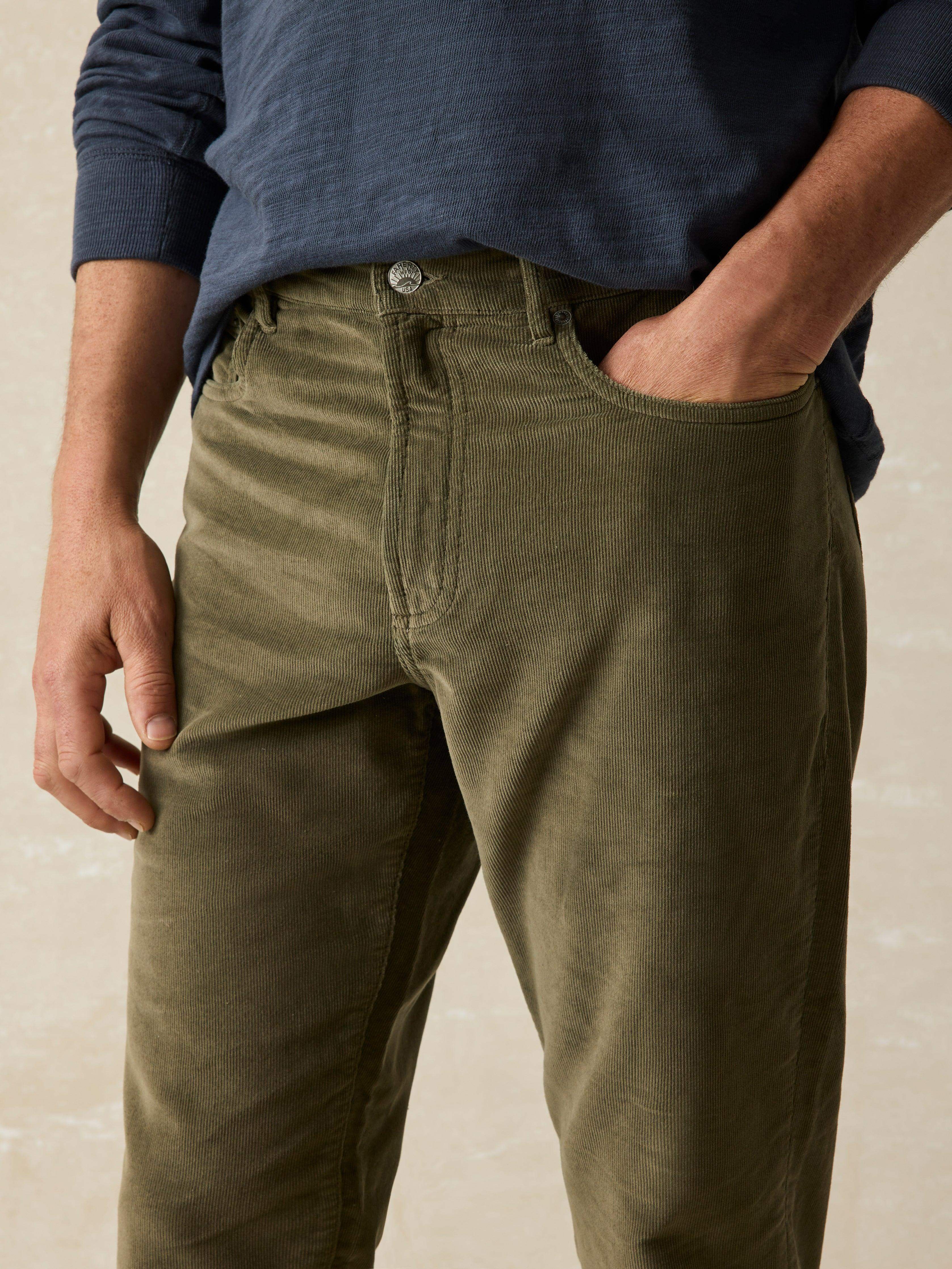 Stretch Terry Corduroy 5-Pocket Pant - Surplus Olive Secondary image