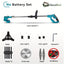 3-in-1 Cordless Grass Trimmer – 5 Blade Types, Telescopic Shaft, Adjustable Angle