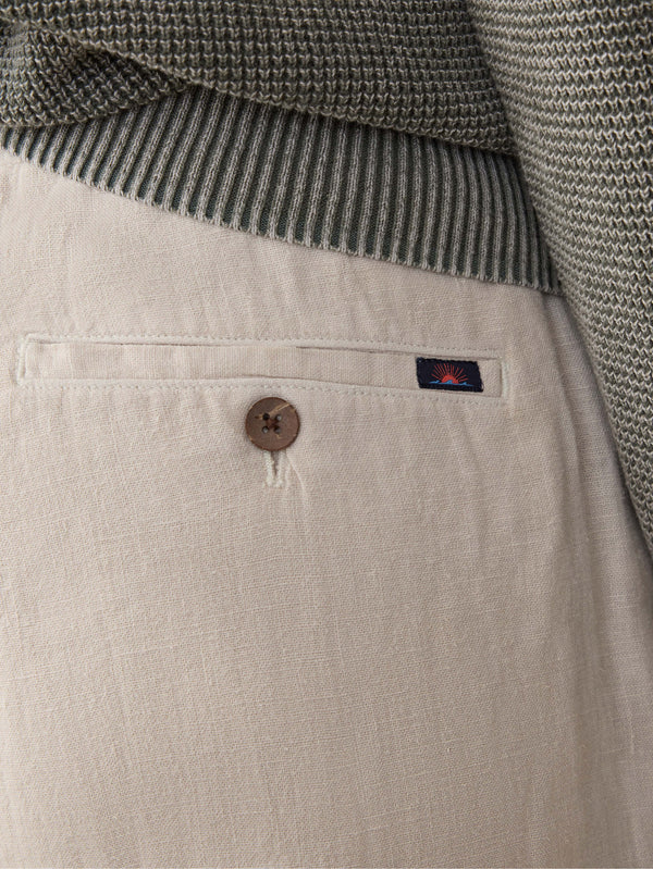 Linen Drawstring Pant - Weathered Sand