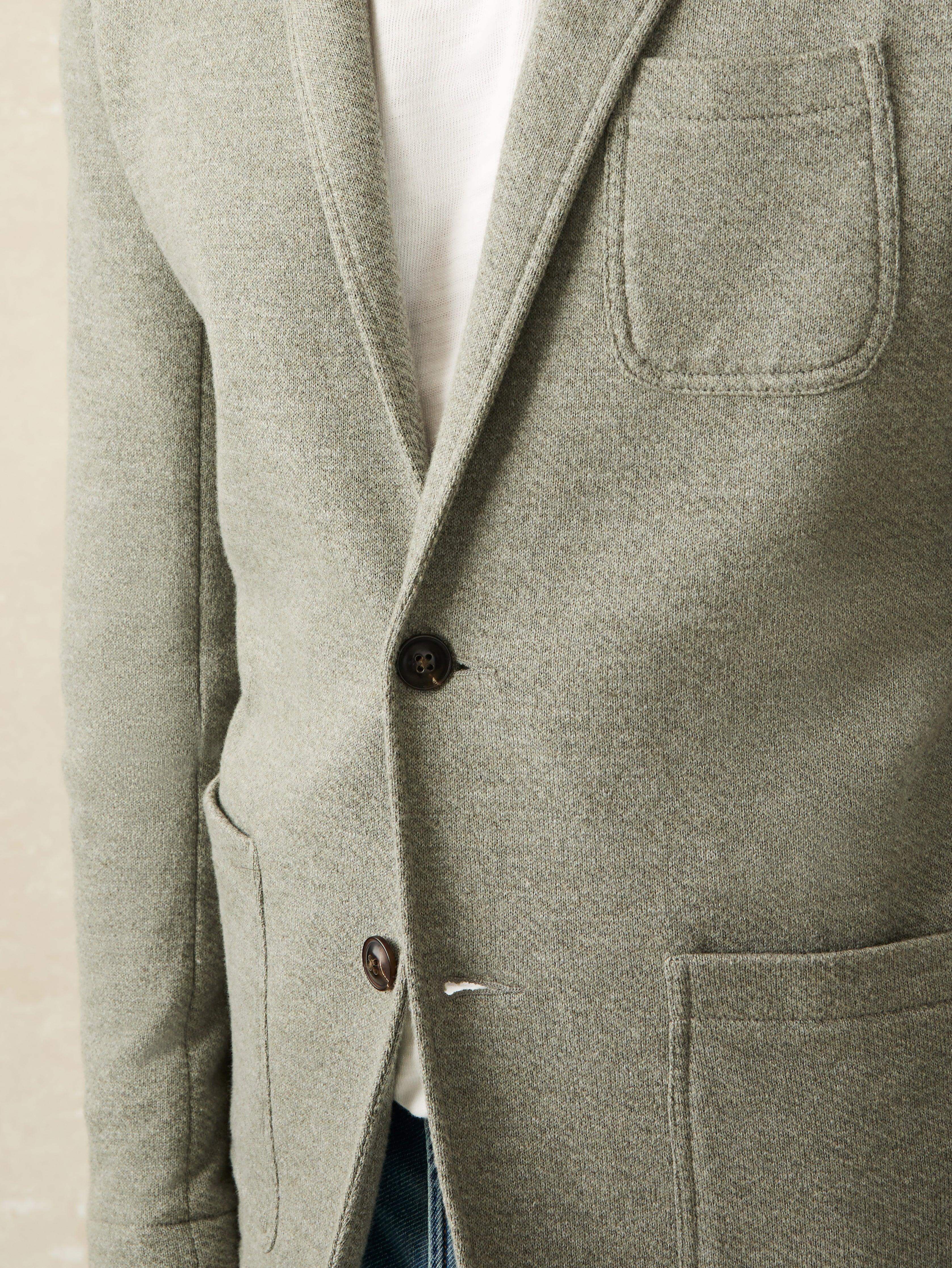 Inlet Knit Blazer (Tall) - Olive Brush Melange Secondary image