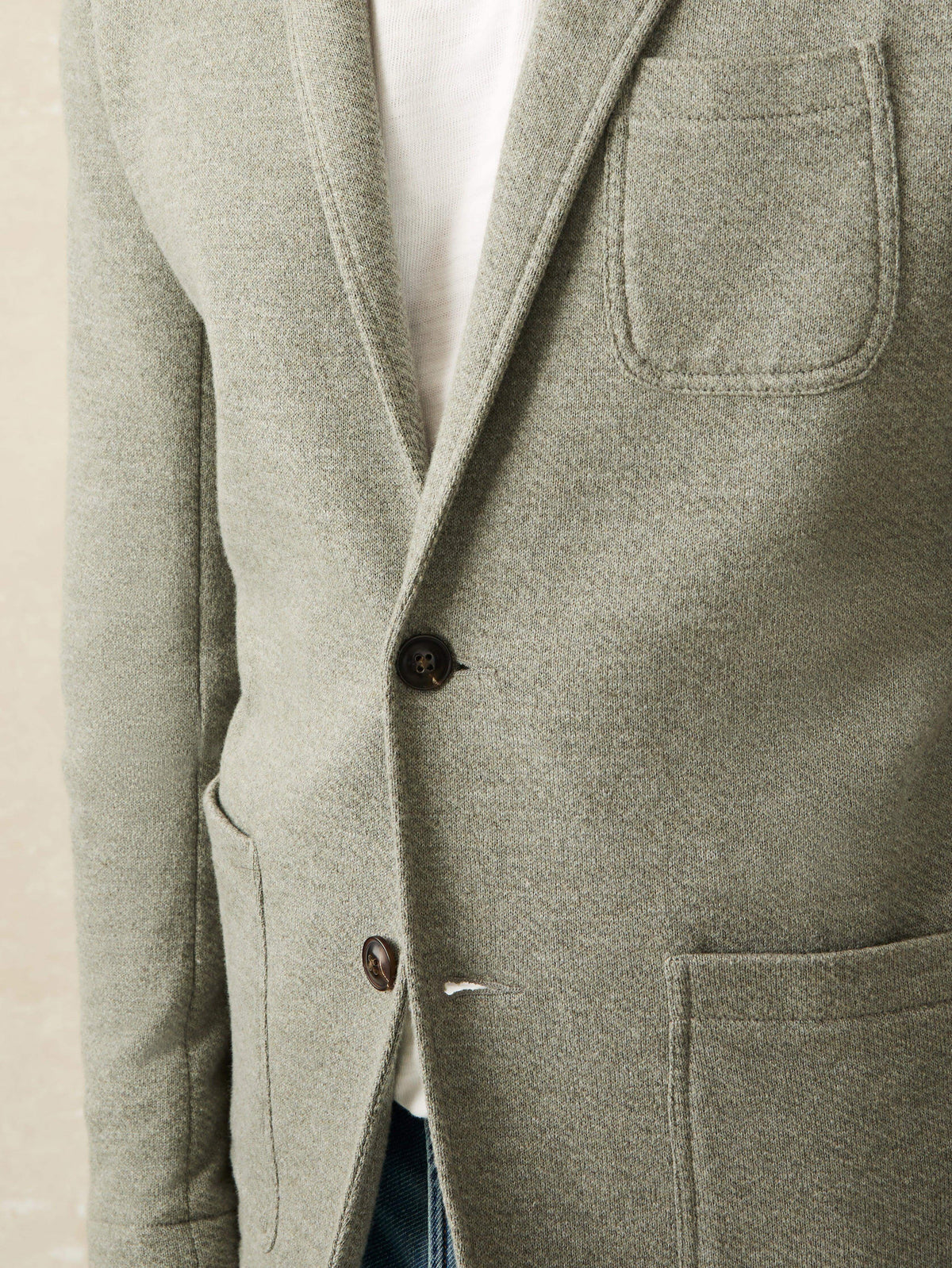 Inlet Knit Blazer (Tall) - Olive Brush Melange