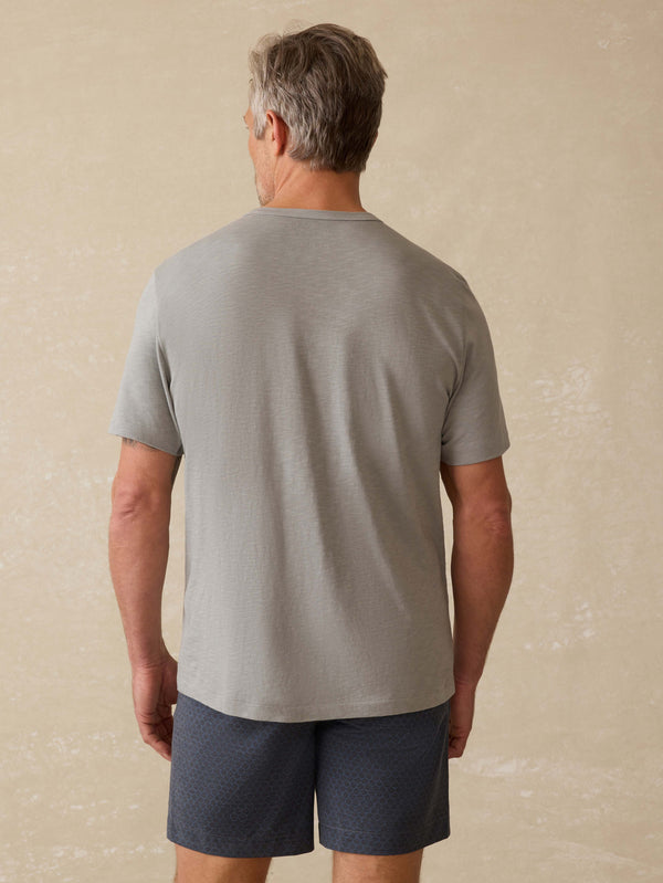 Sunwashed Regenerative Pocket Tee - Lakeshore Grey