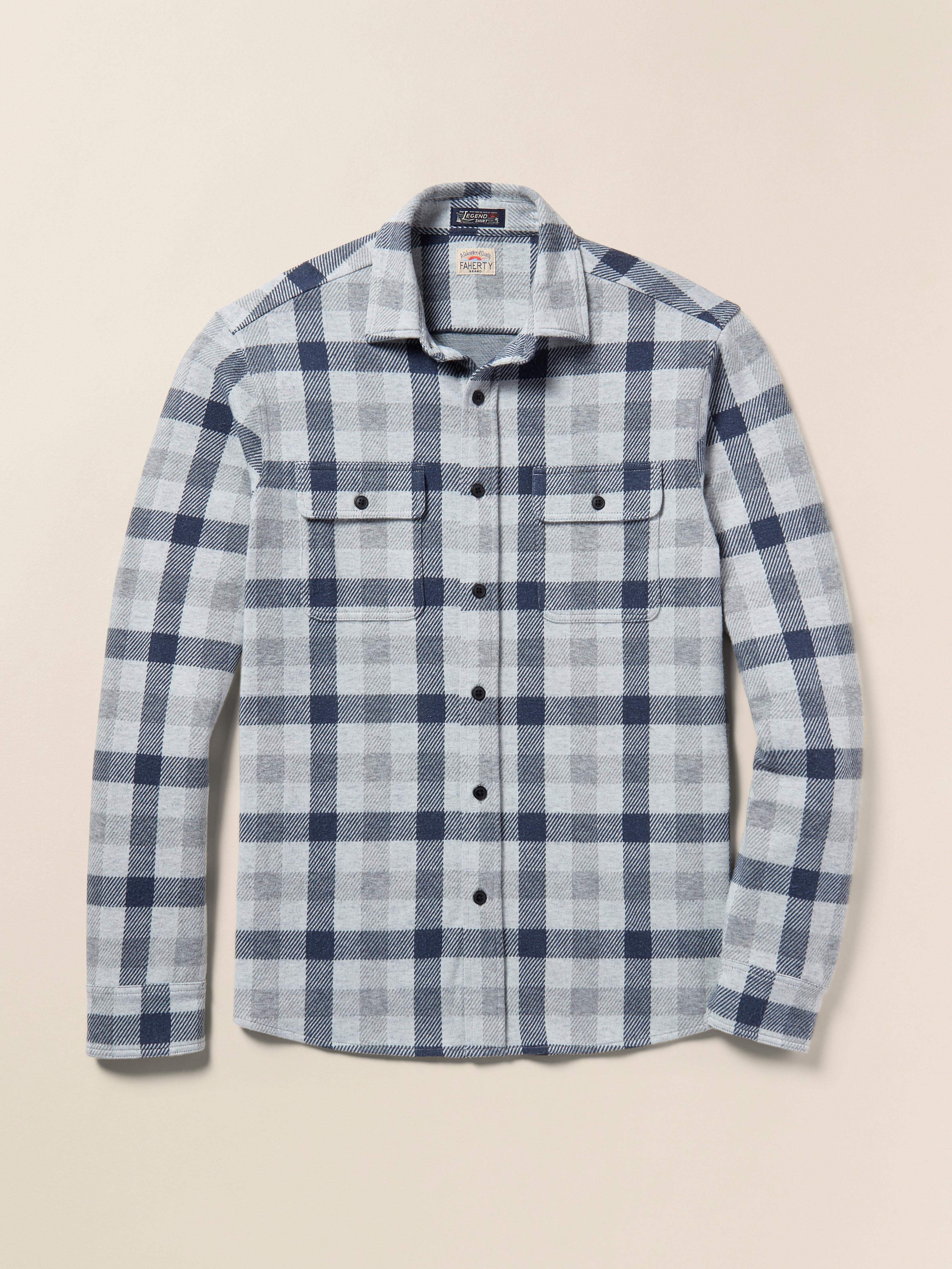 Legend™ Sweater Shirt - Snowy Night Check Secondary image