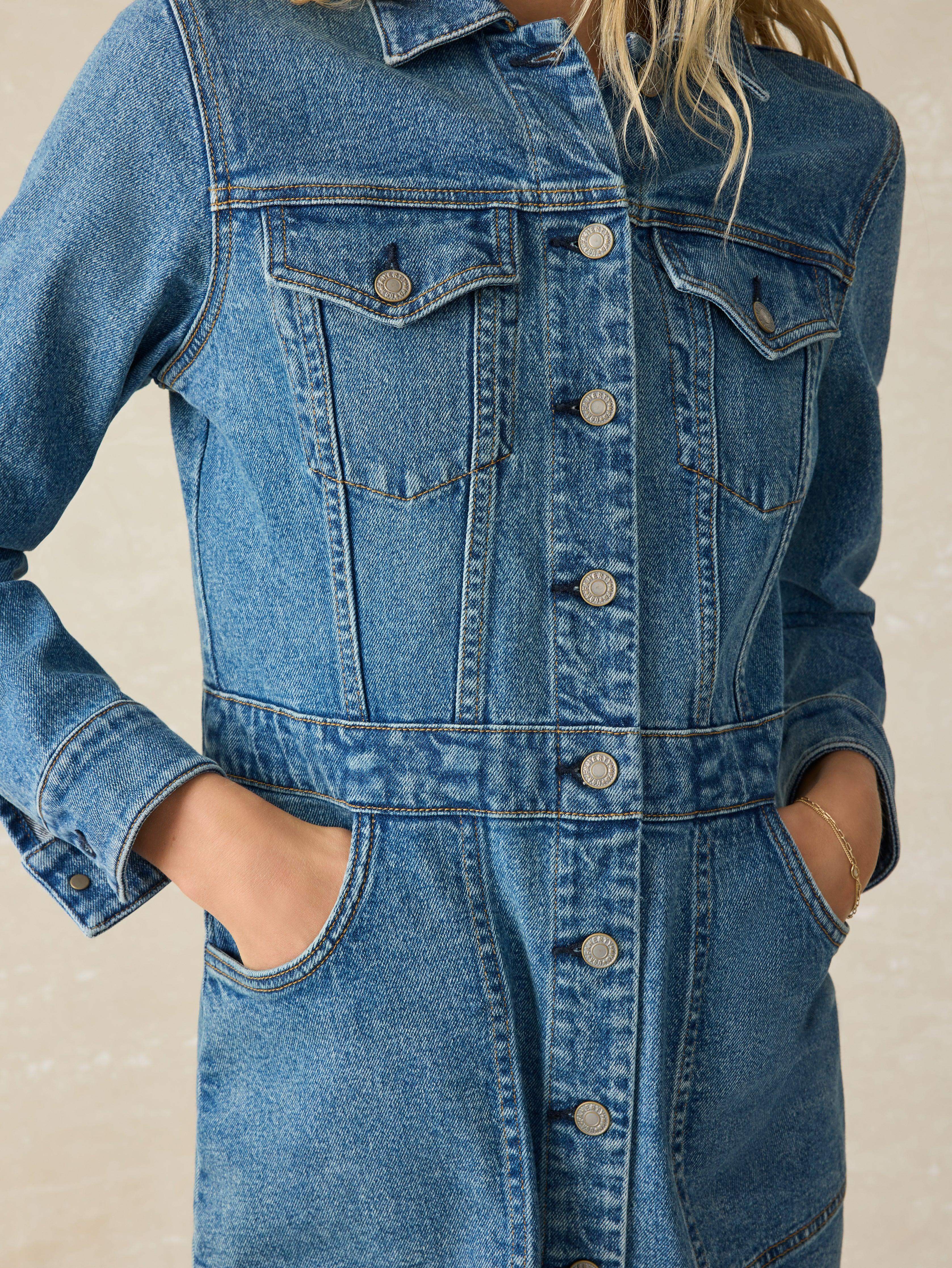 Michelle Denim Dress - Sea Bright Wash Secondary image