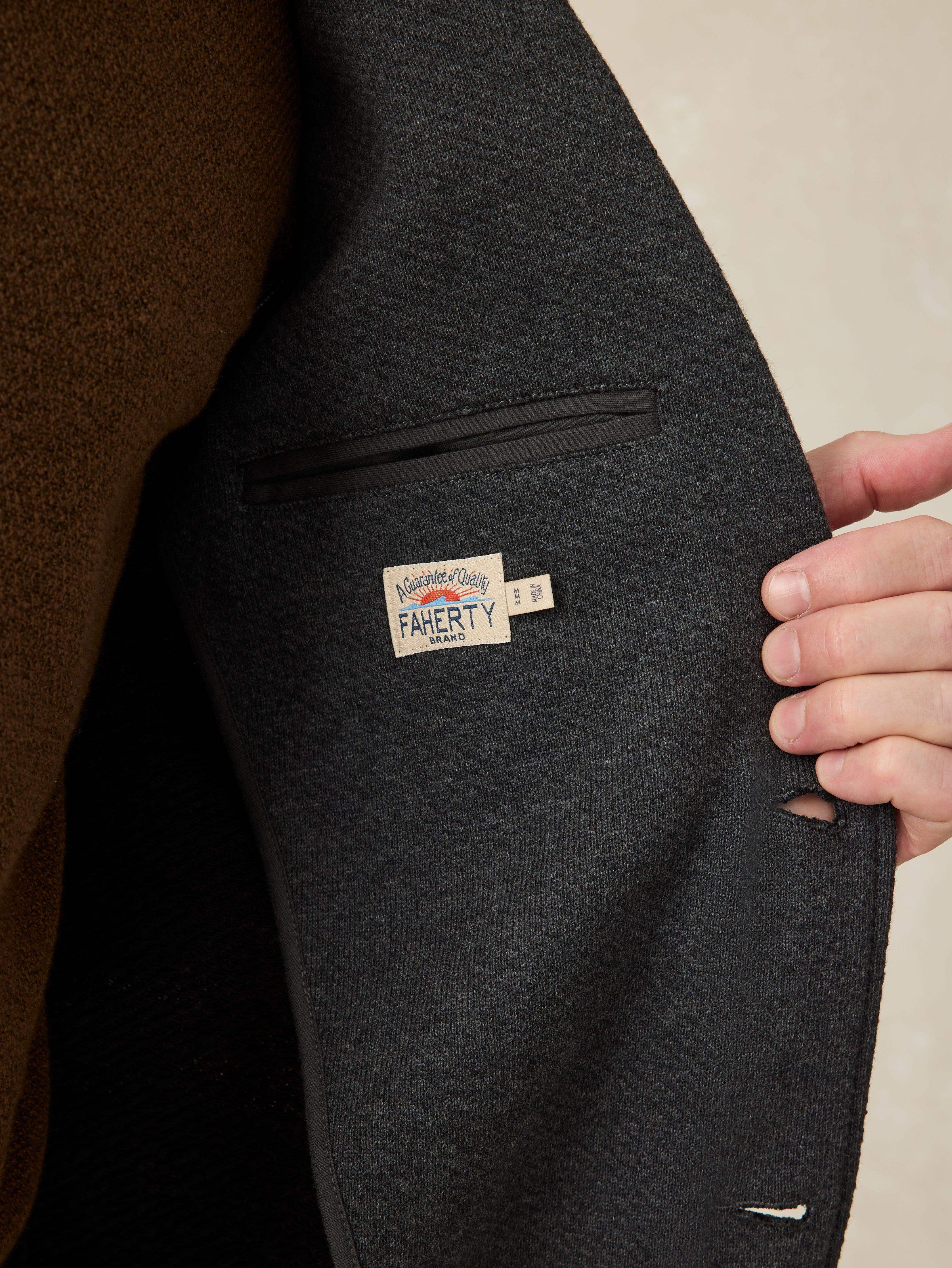 Inlet Knit Blazer (Short) - Black Sky Melange Secondary image