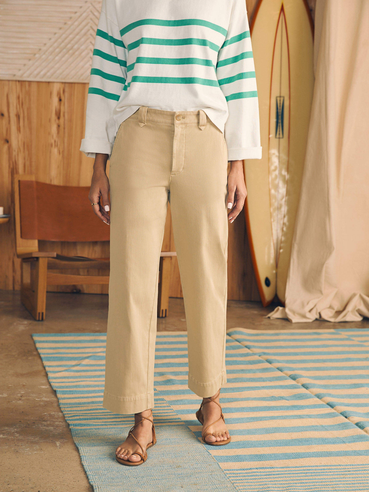 Coastline Stretch Chino - Khaki Main image